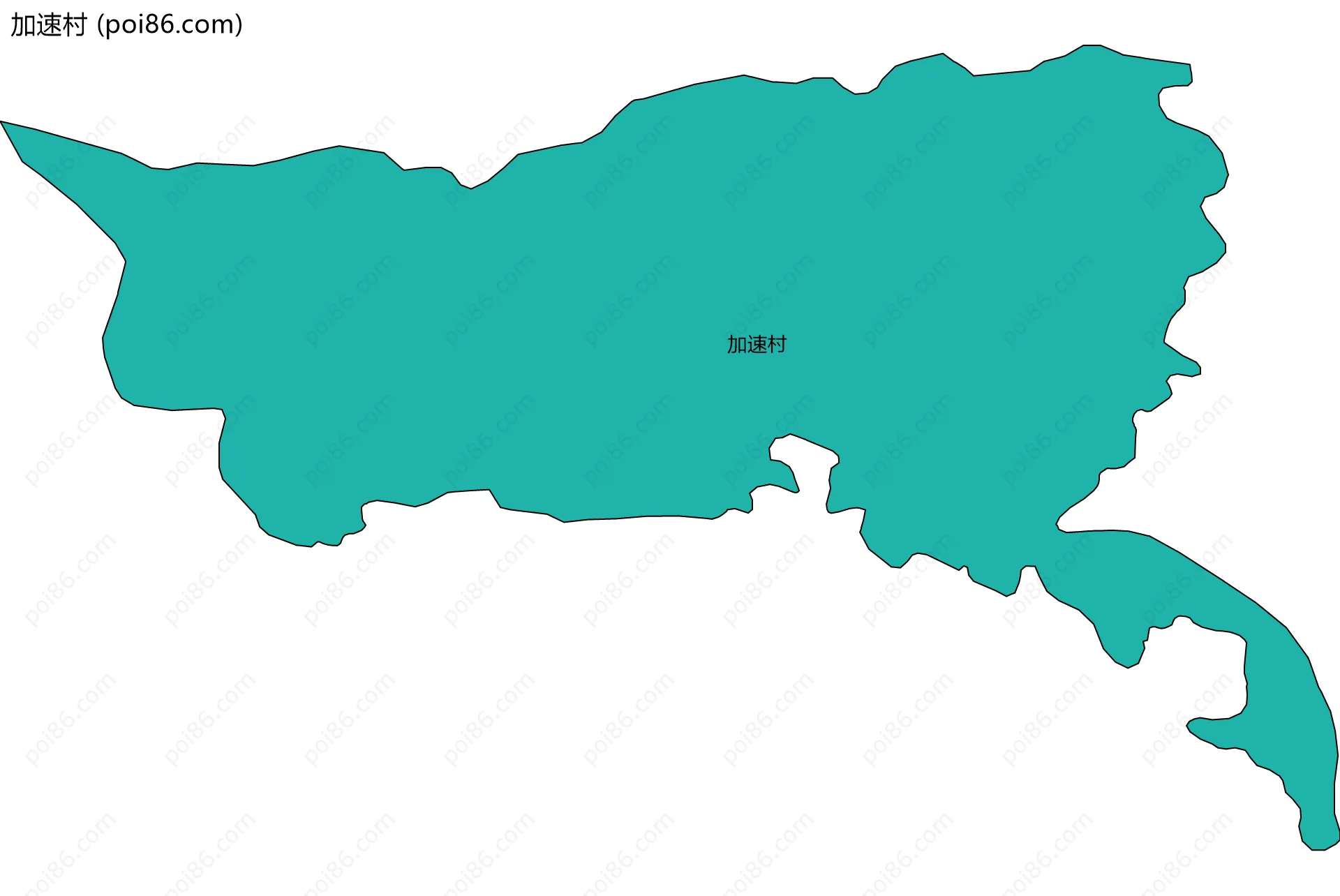 加速村边界地图