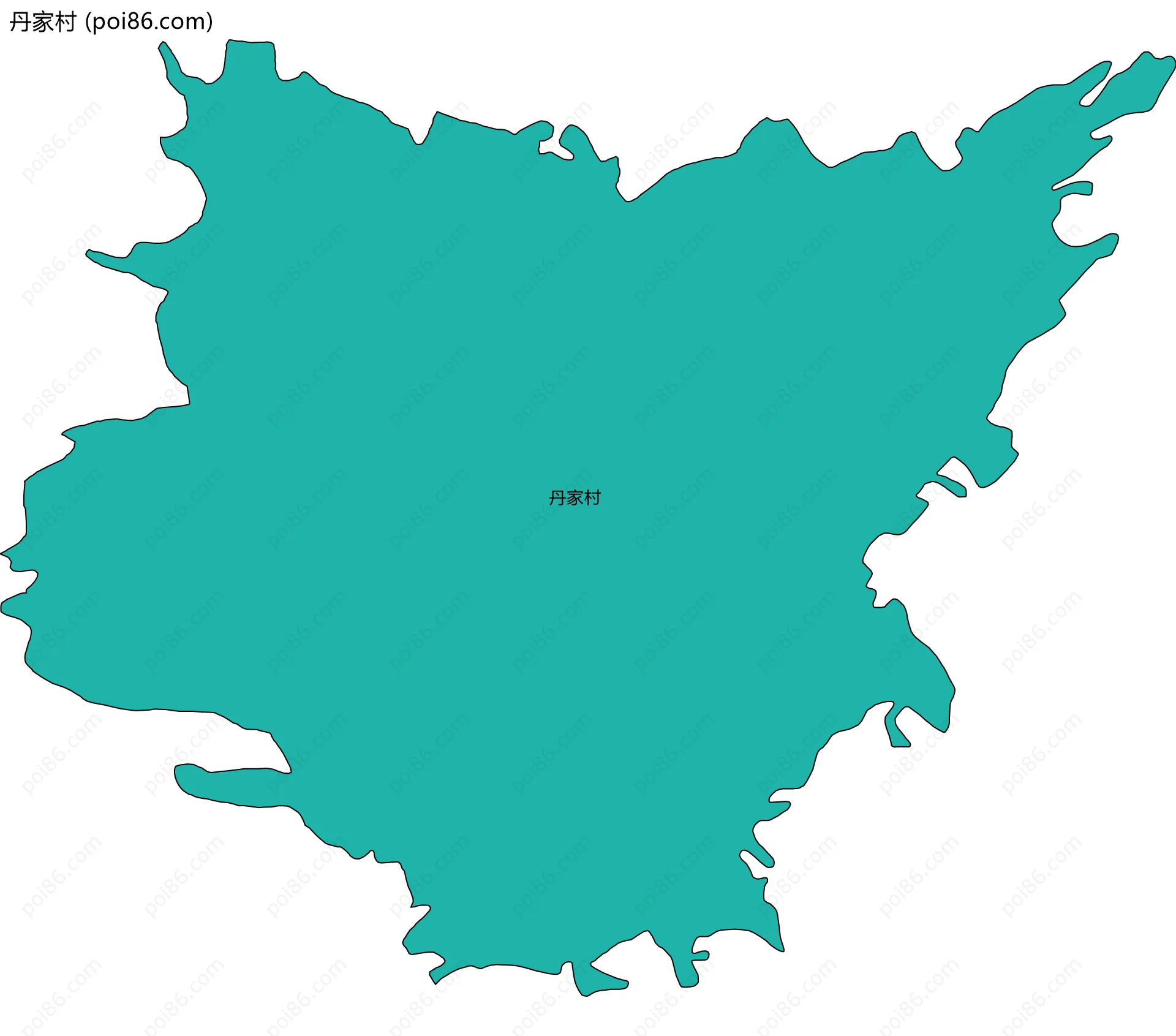 丹家村边界地图