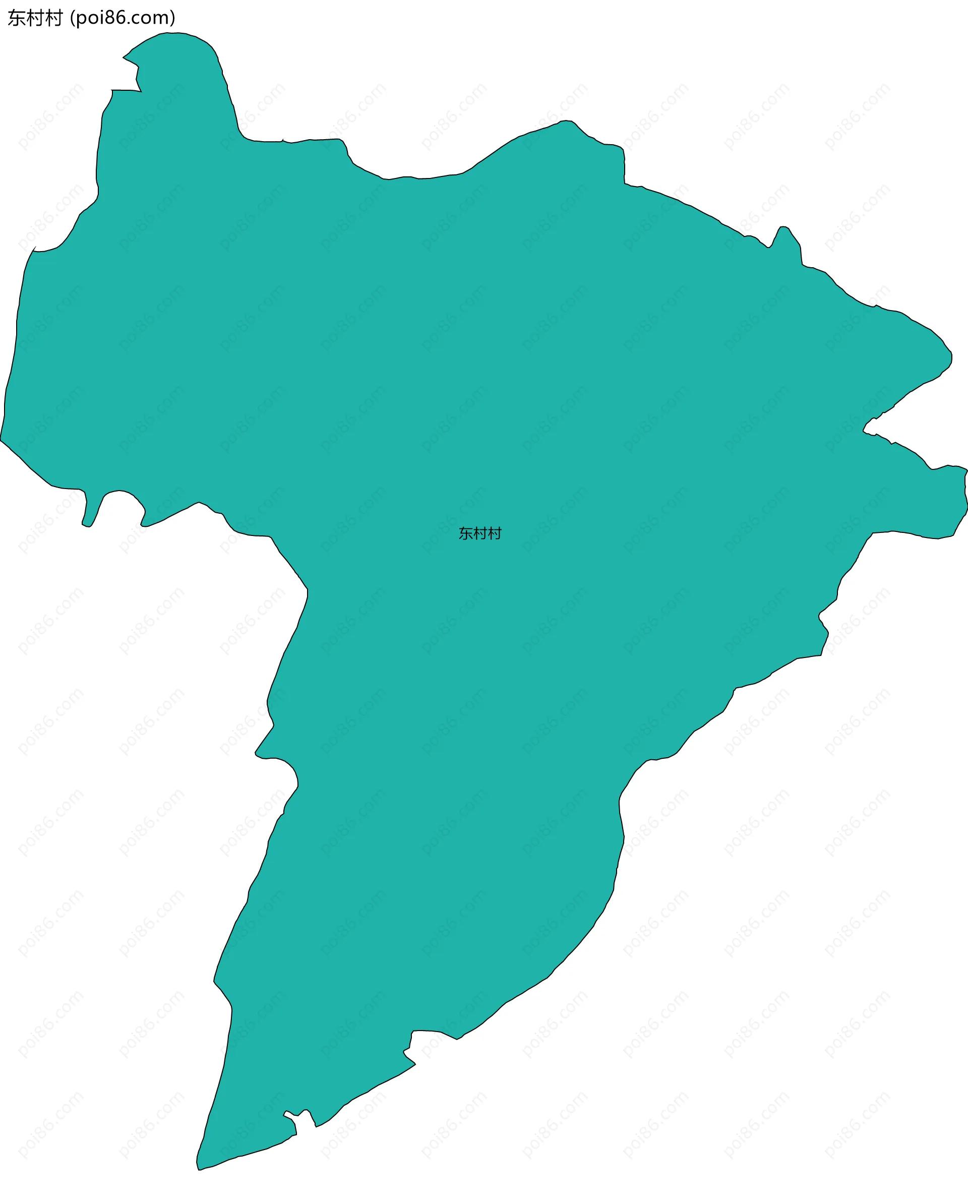 东村村边界地图