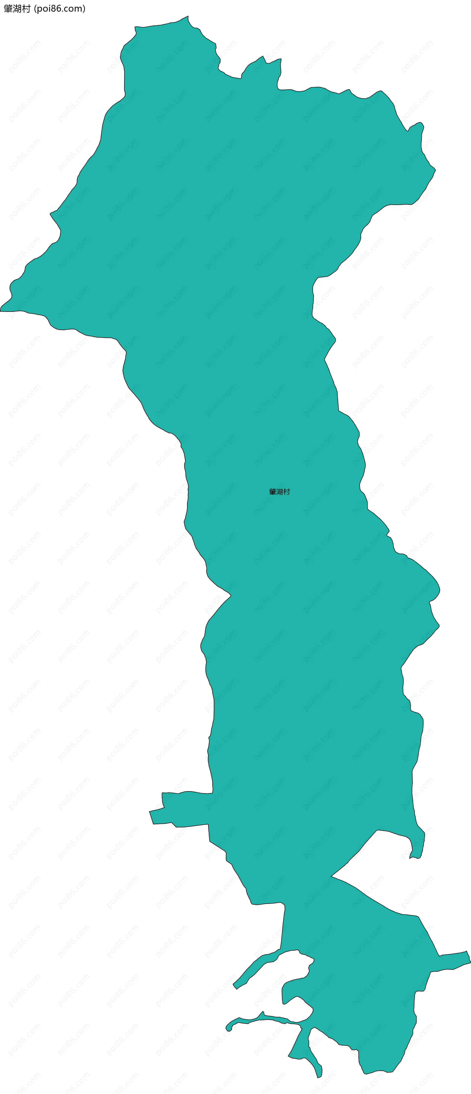 肇湖村边界地图