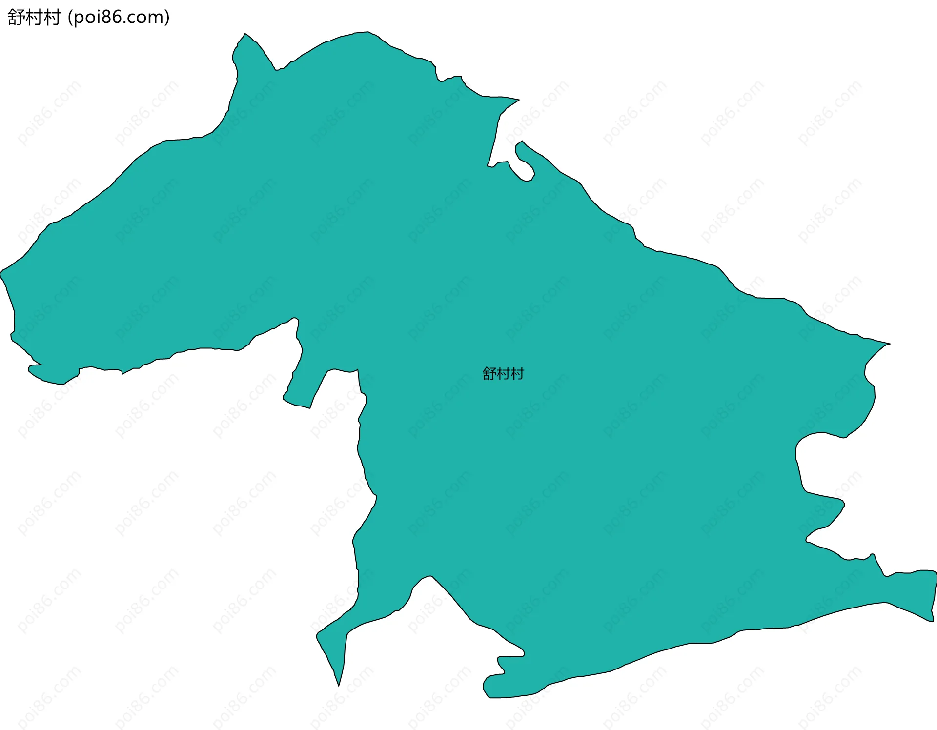 舒村村边界地图