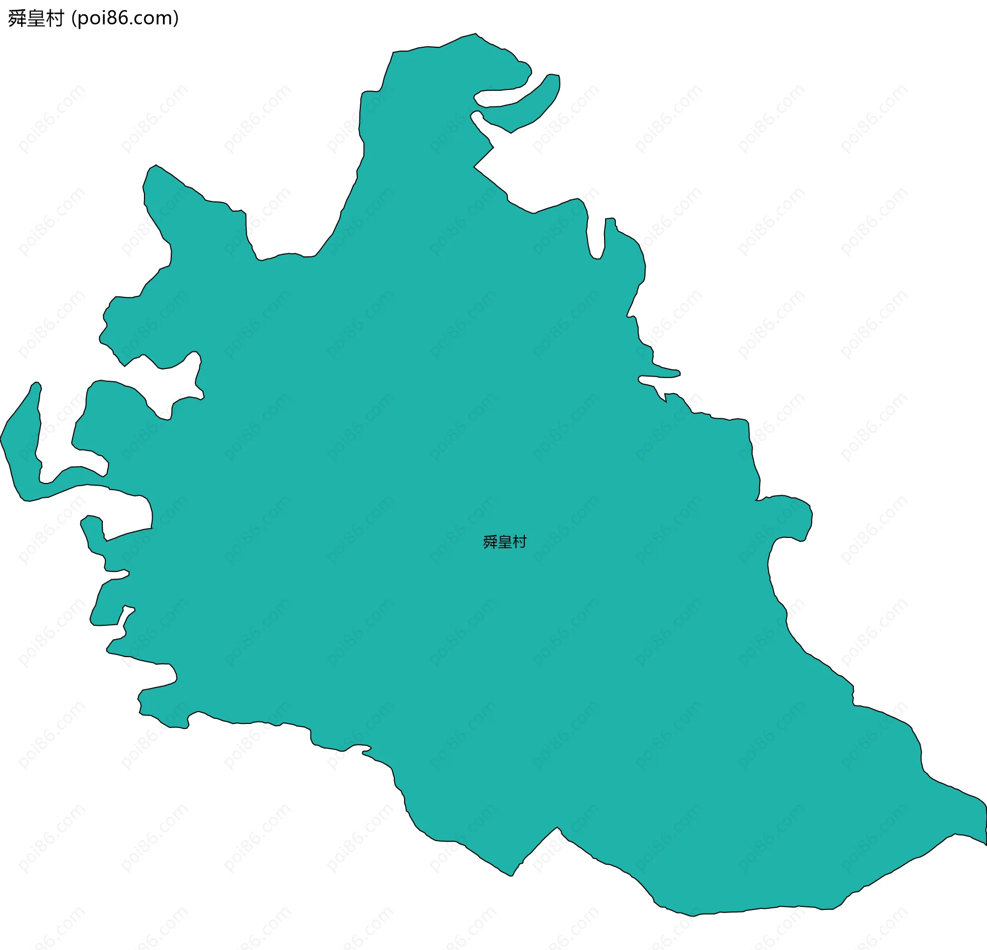 舜皇村边界地图
