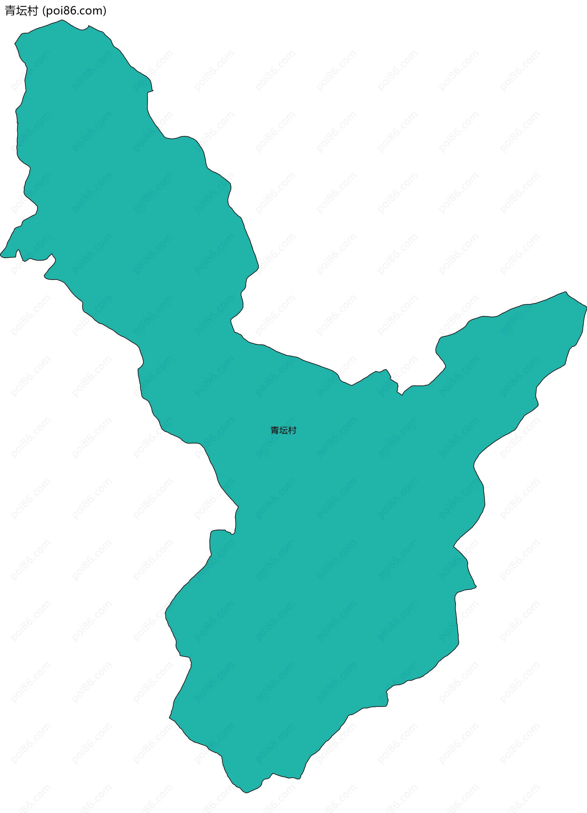 青坛村边界地图