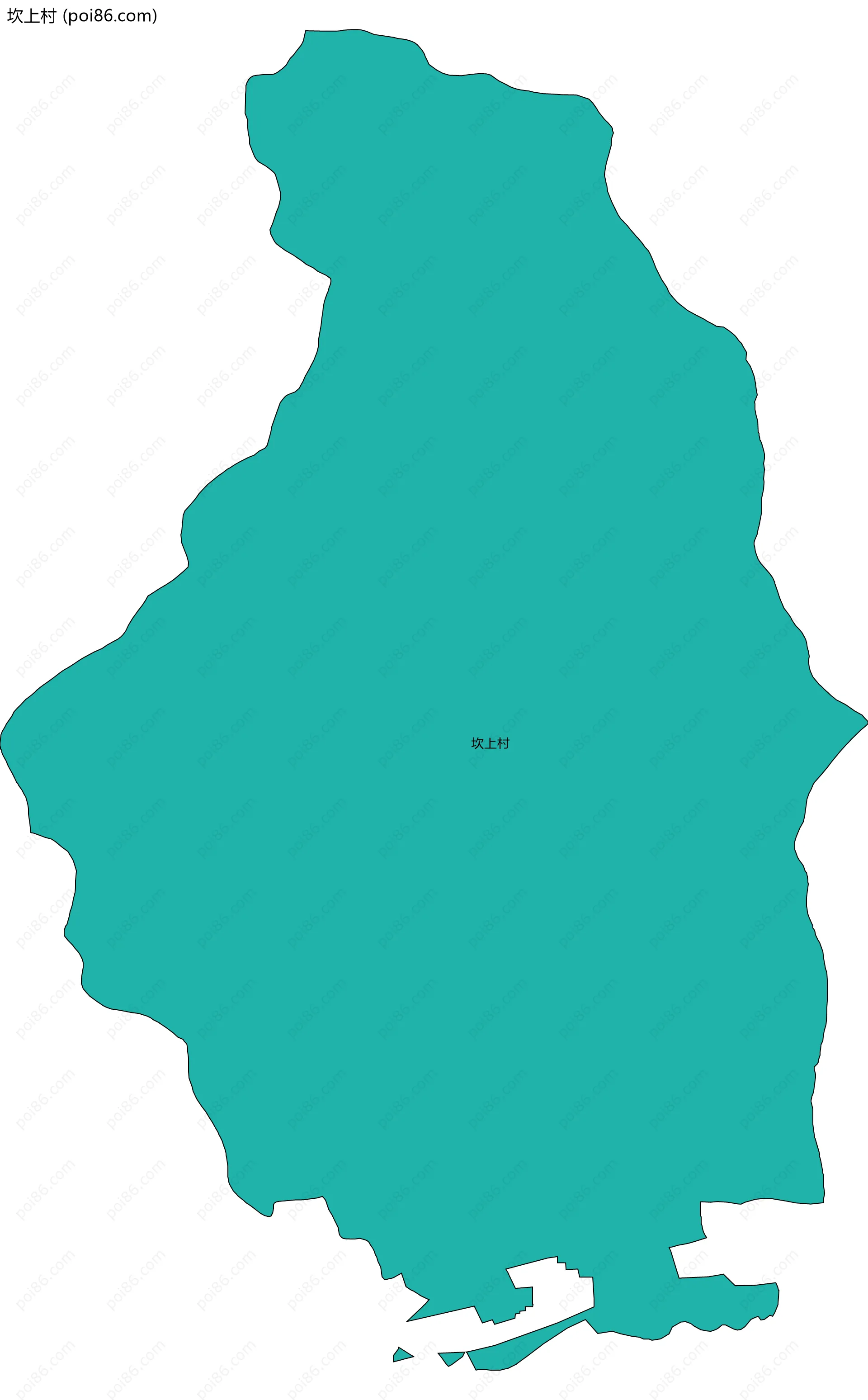 坎上村边界地图