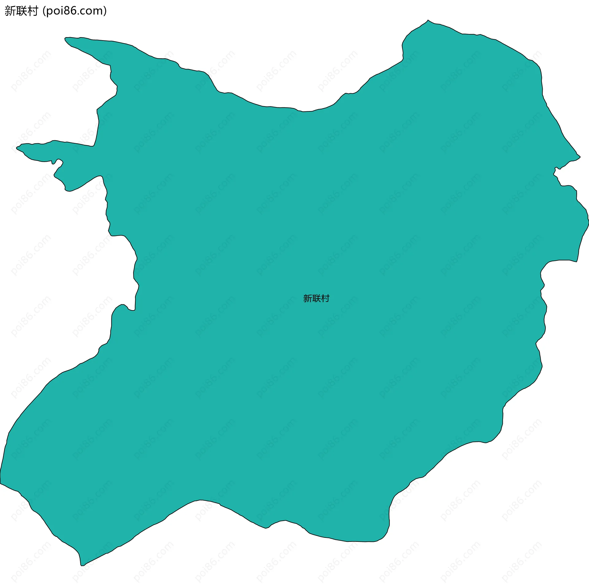 新联村边界地图