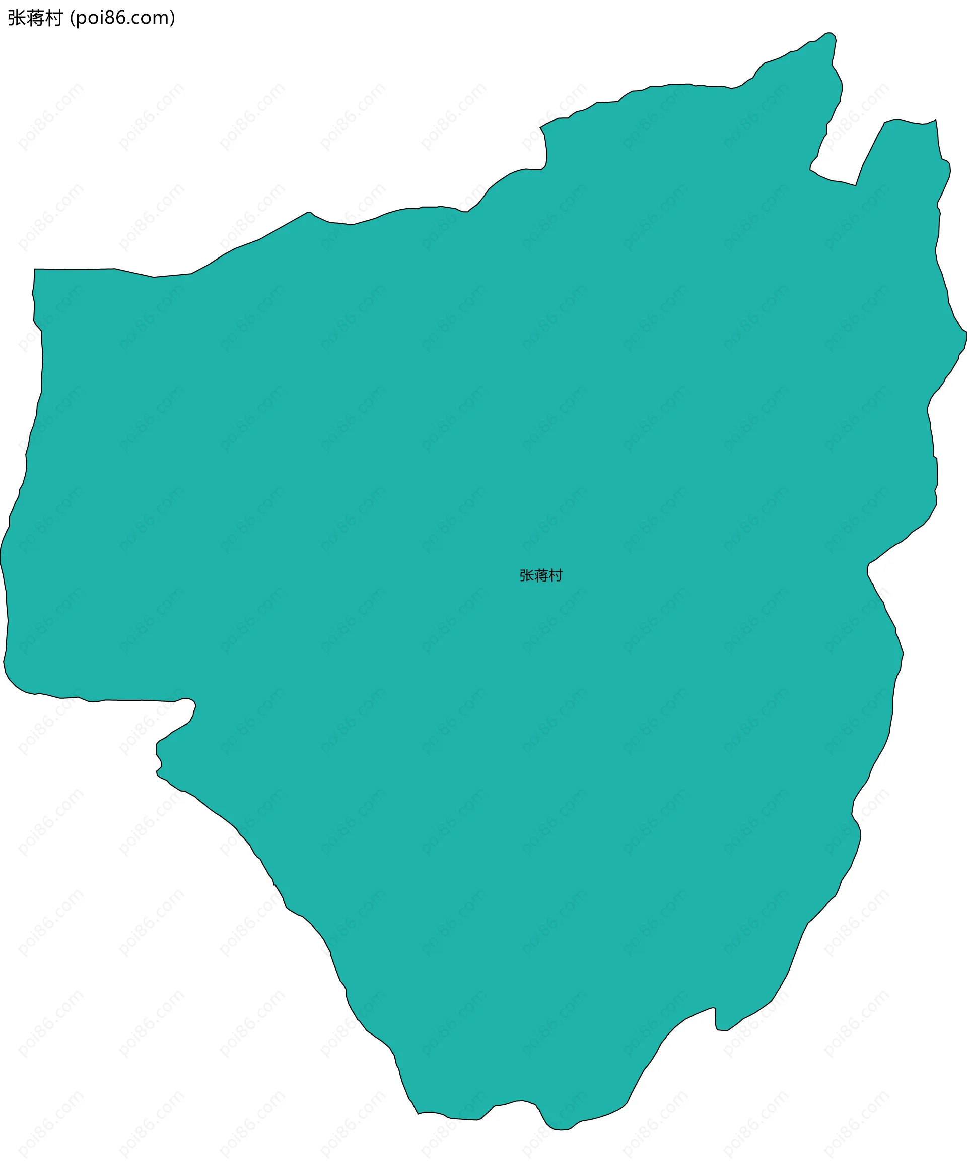 张蒋村边界地图