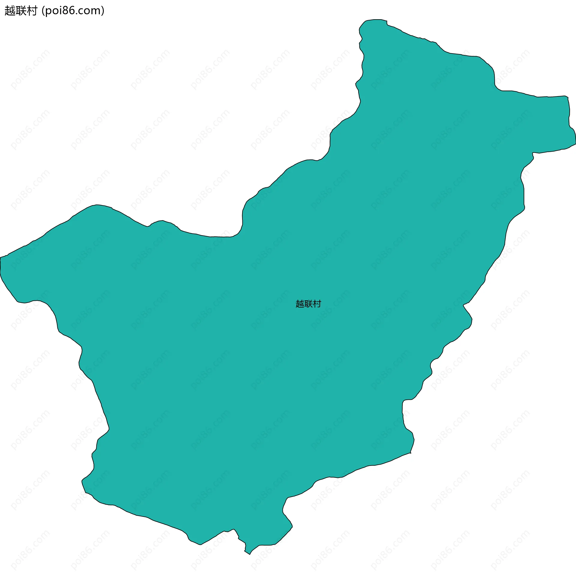 越联村边界地图