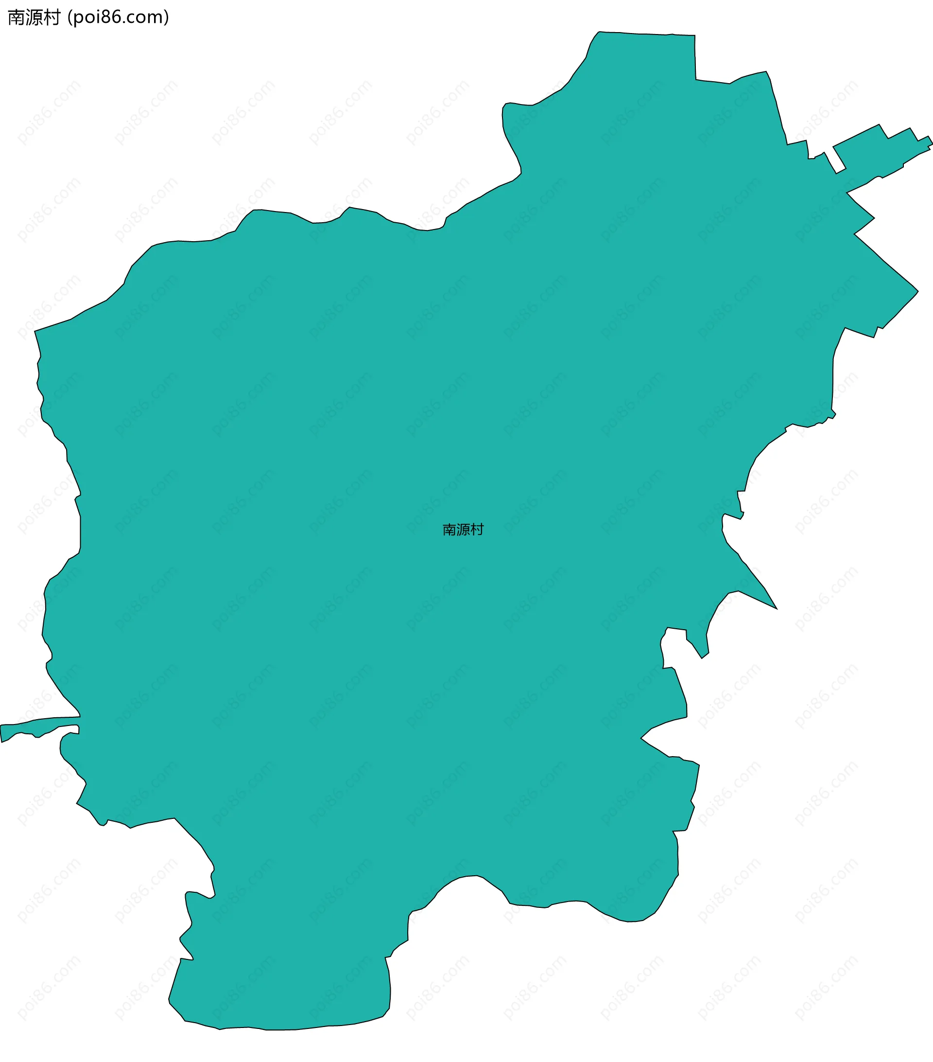 南源村边界地图