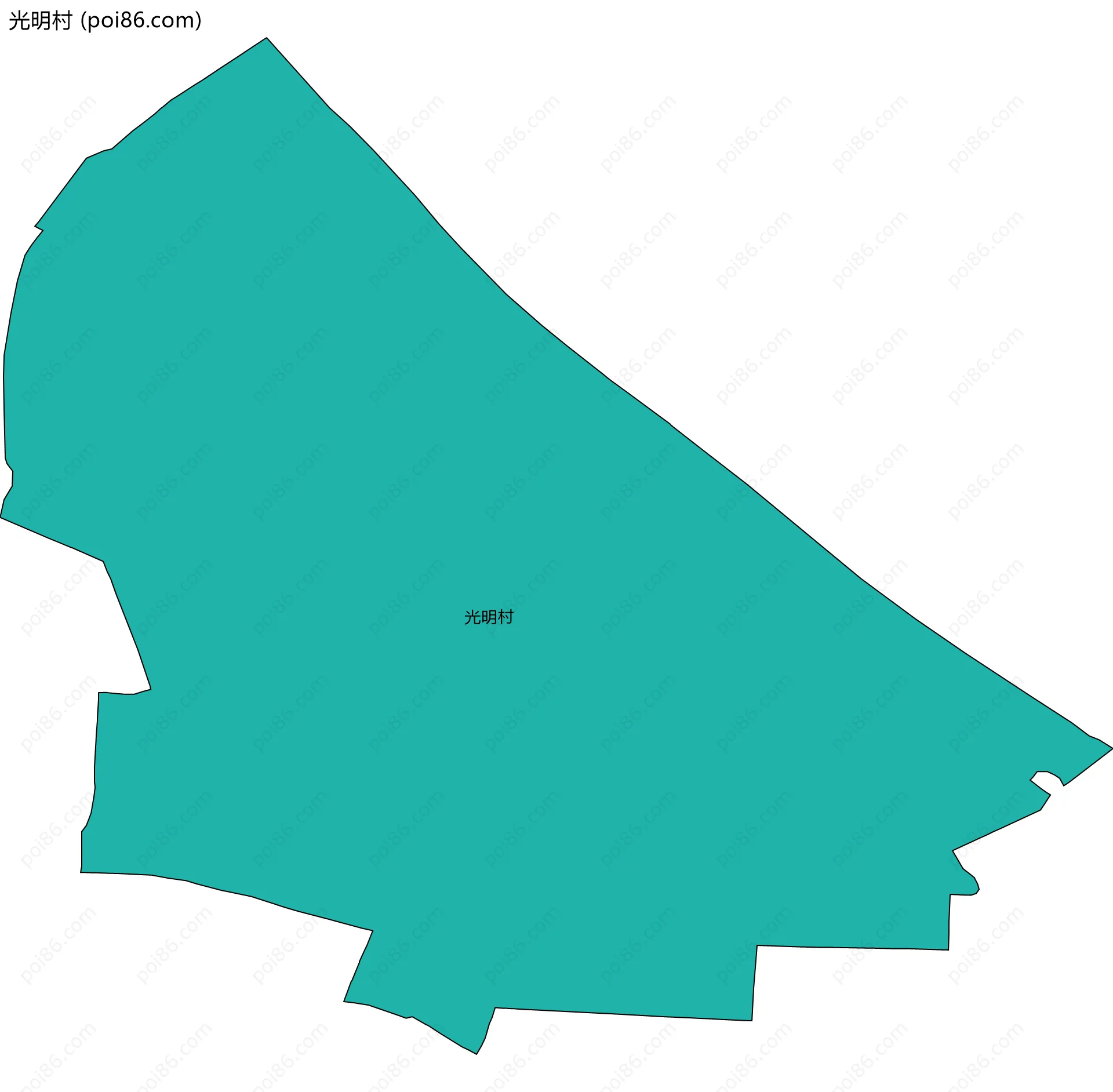光明村边界地图