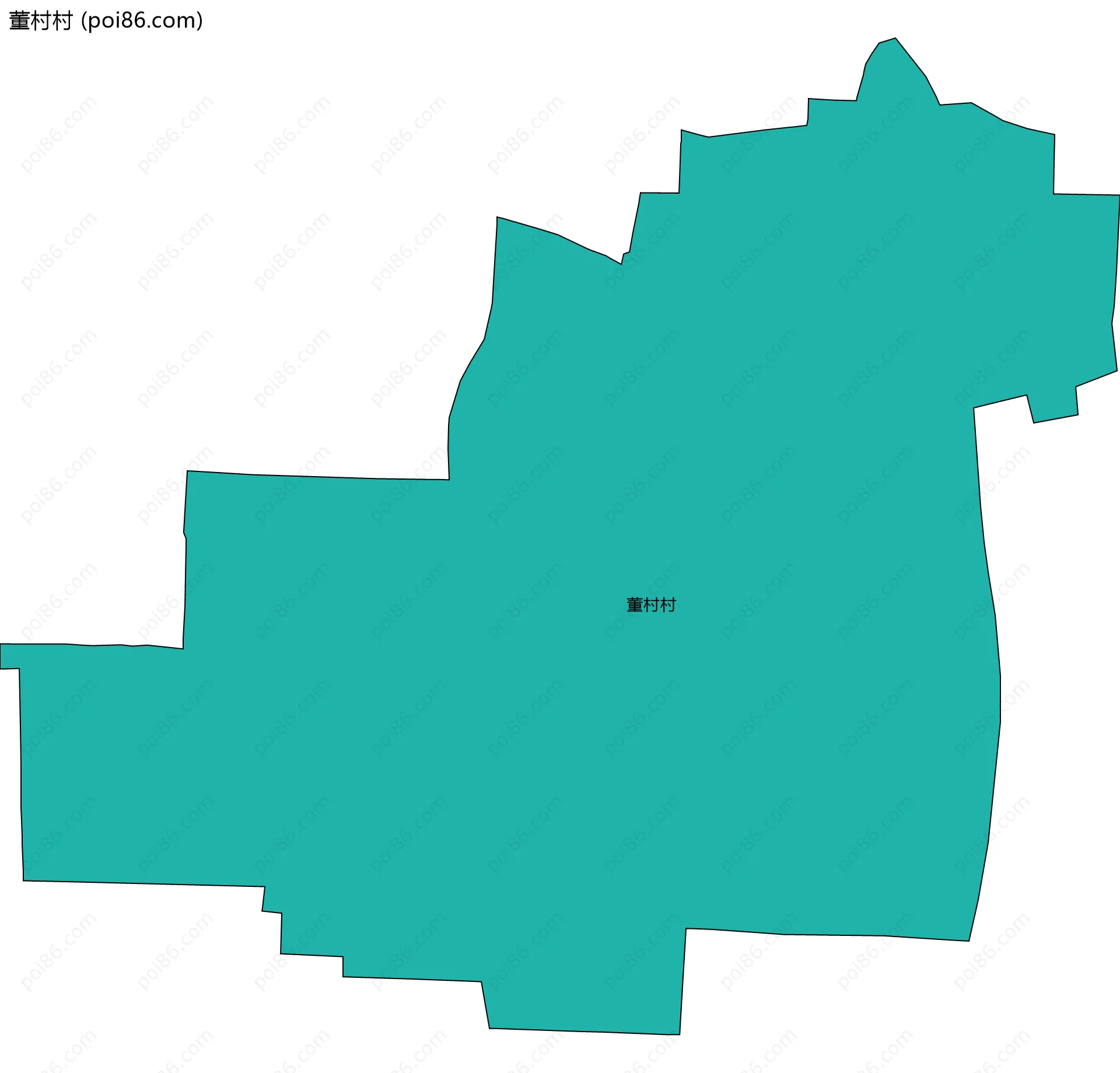 董村村边界地图