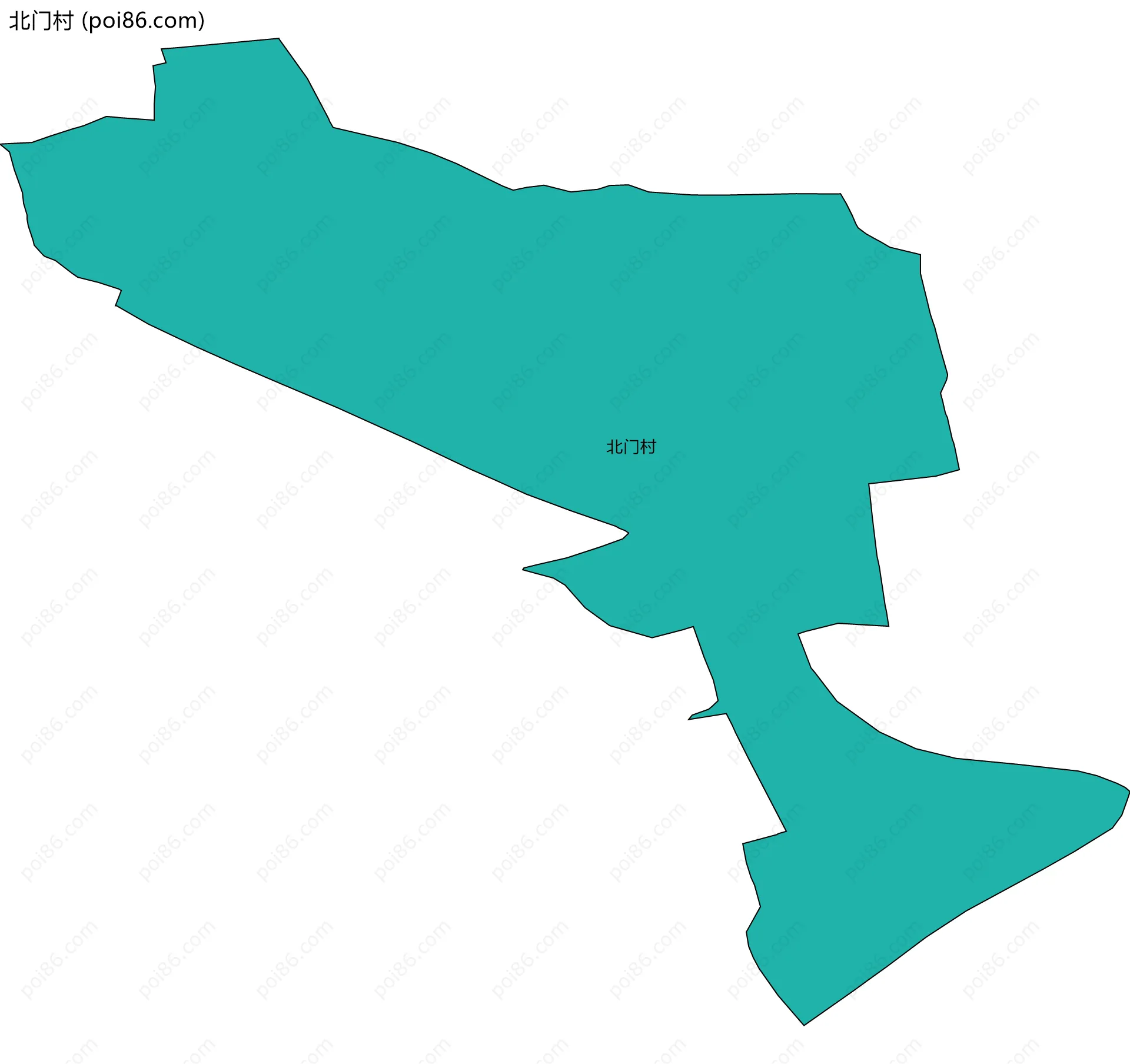 北门村边界地图