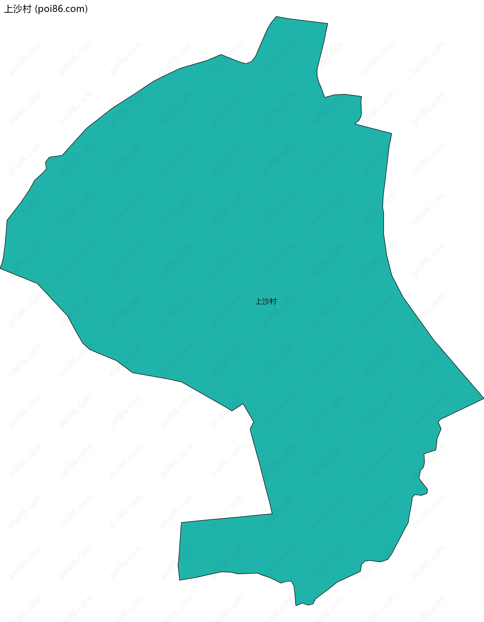 上沙村边界地图