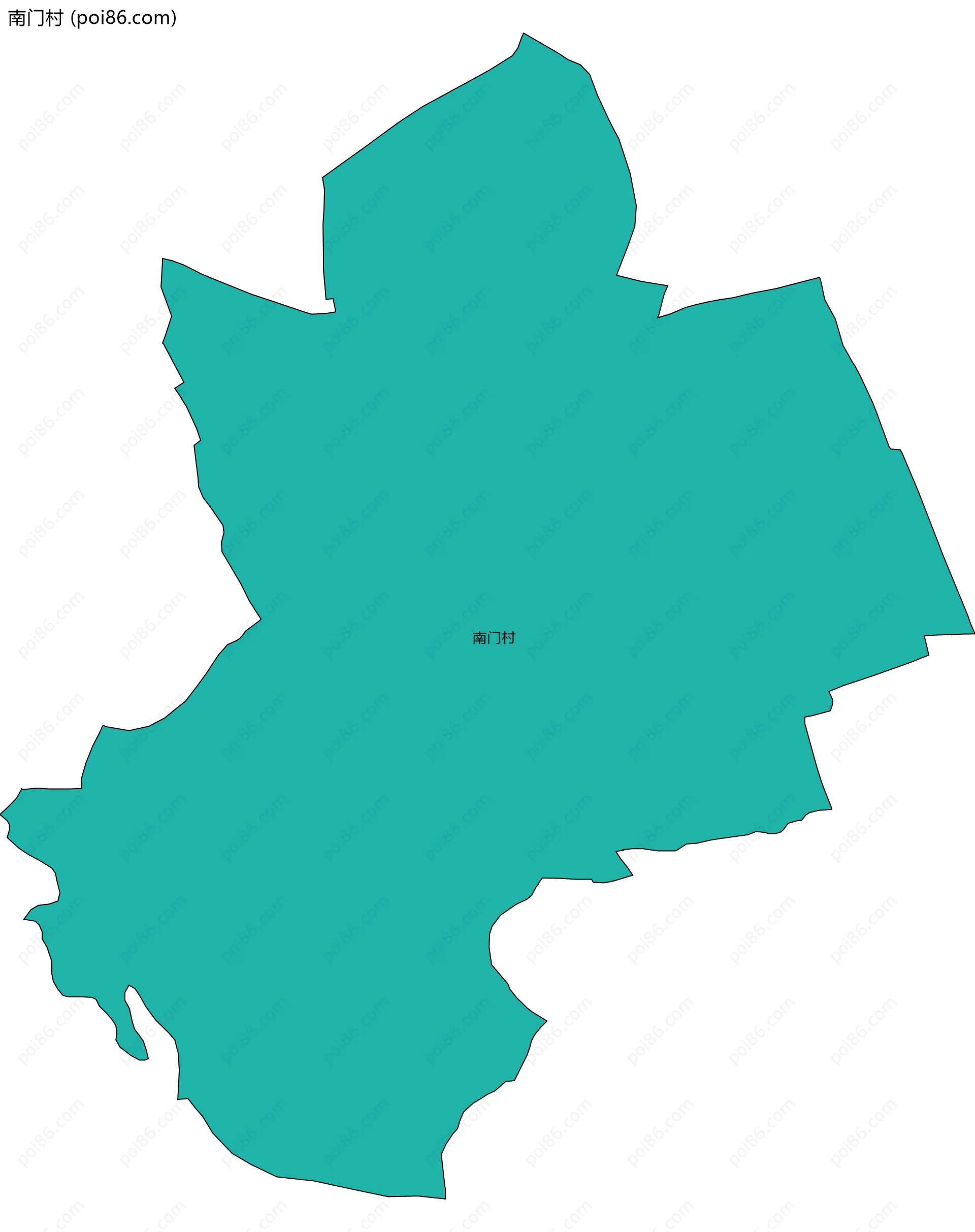 南门村边界地图