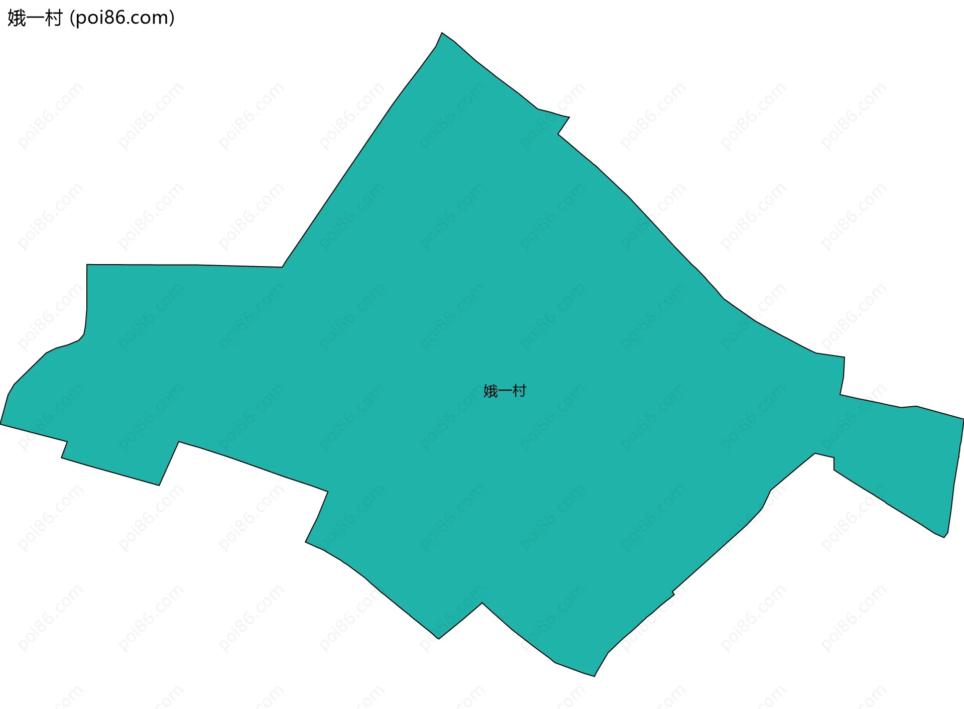 娥一村边界地图