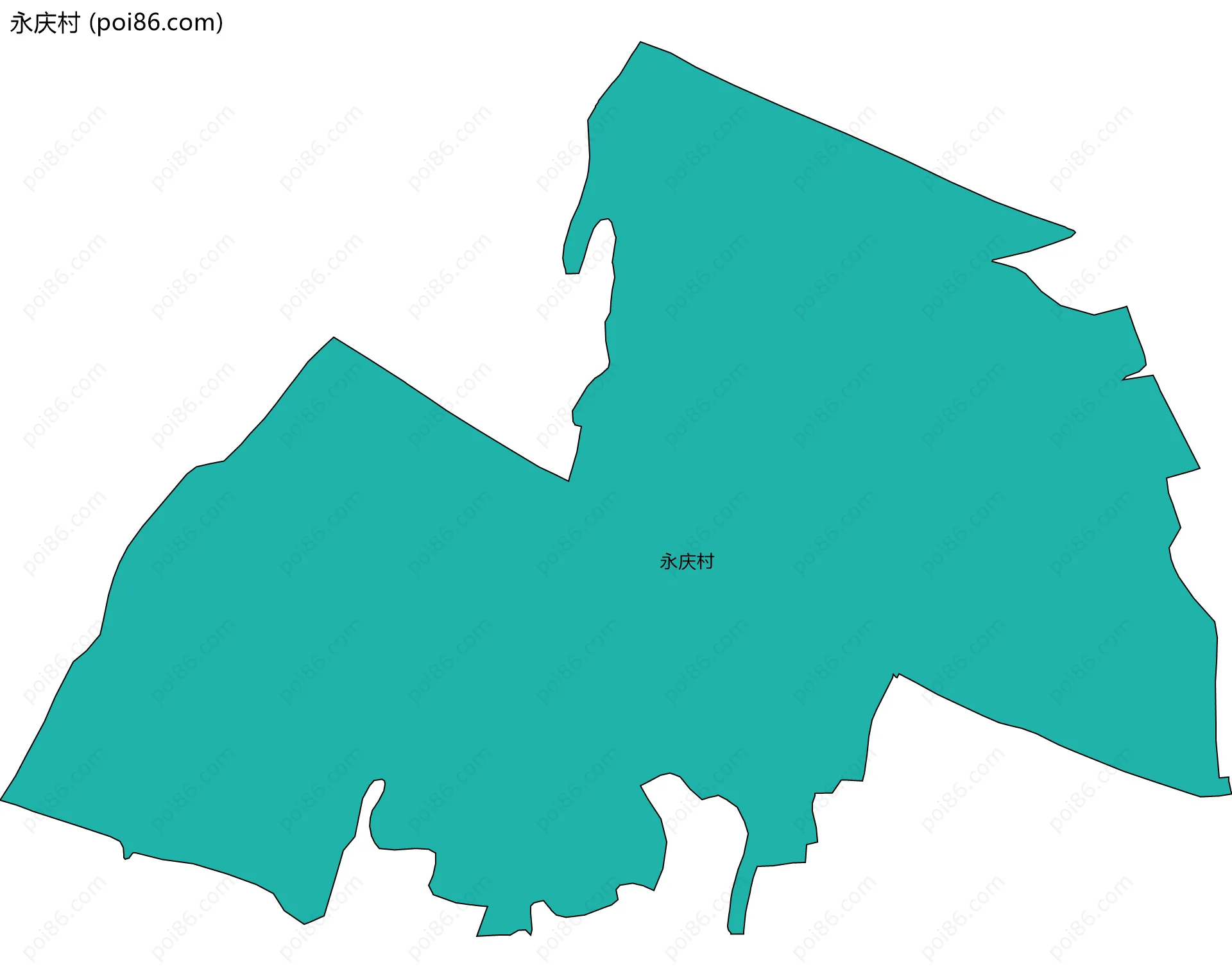 永庆村边界地图