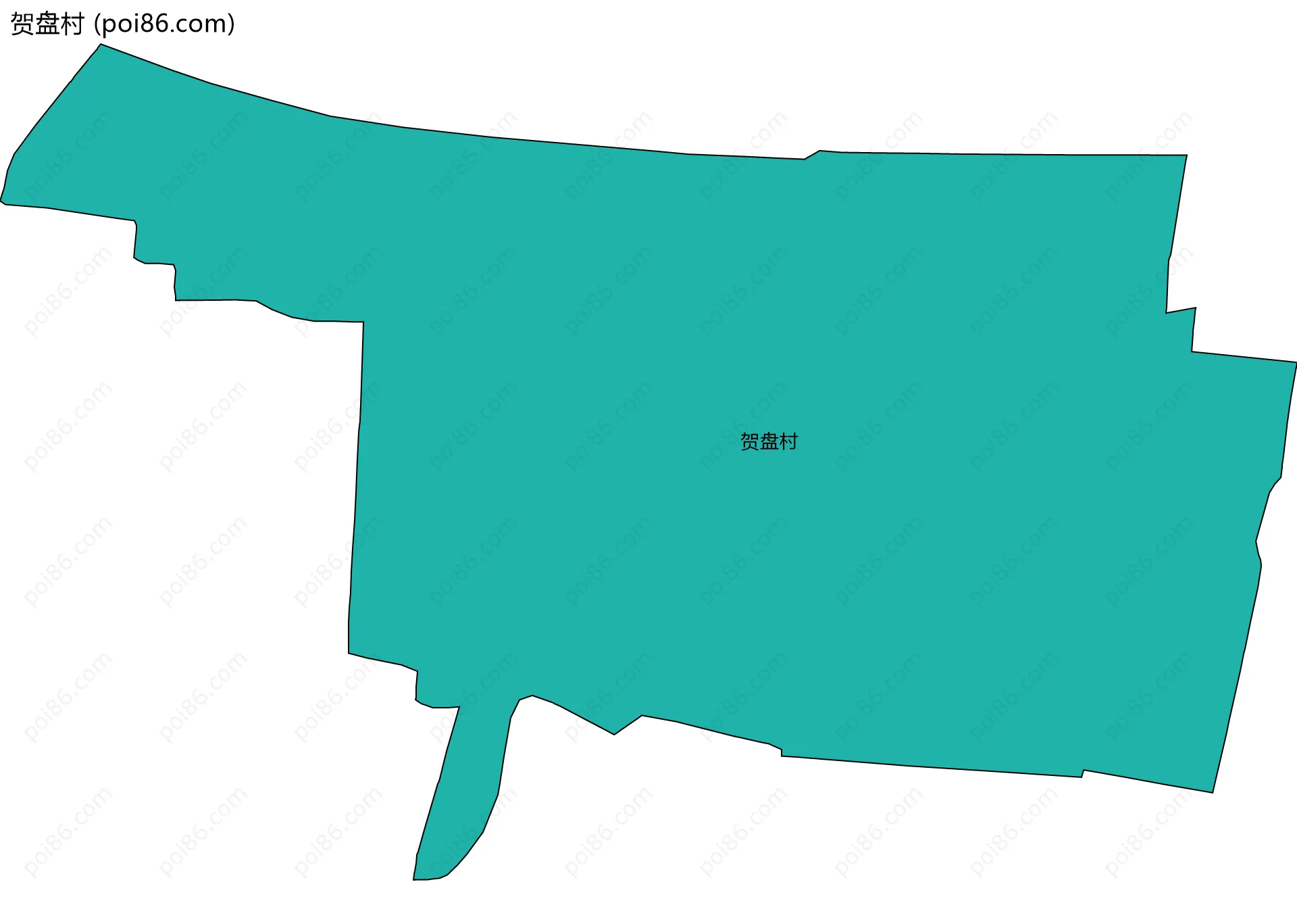 贺盘村边界地图