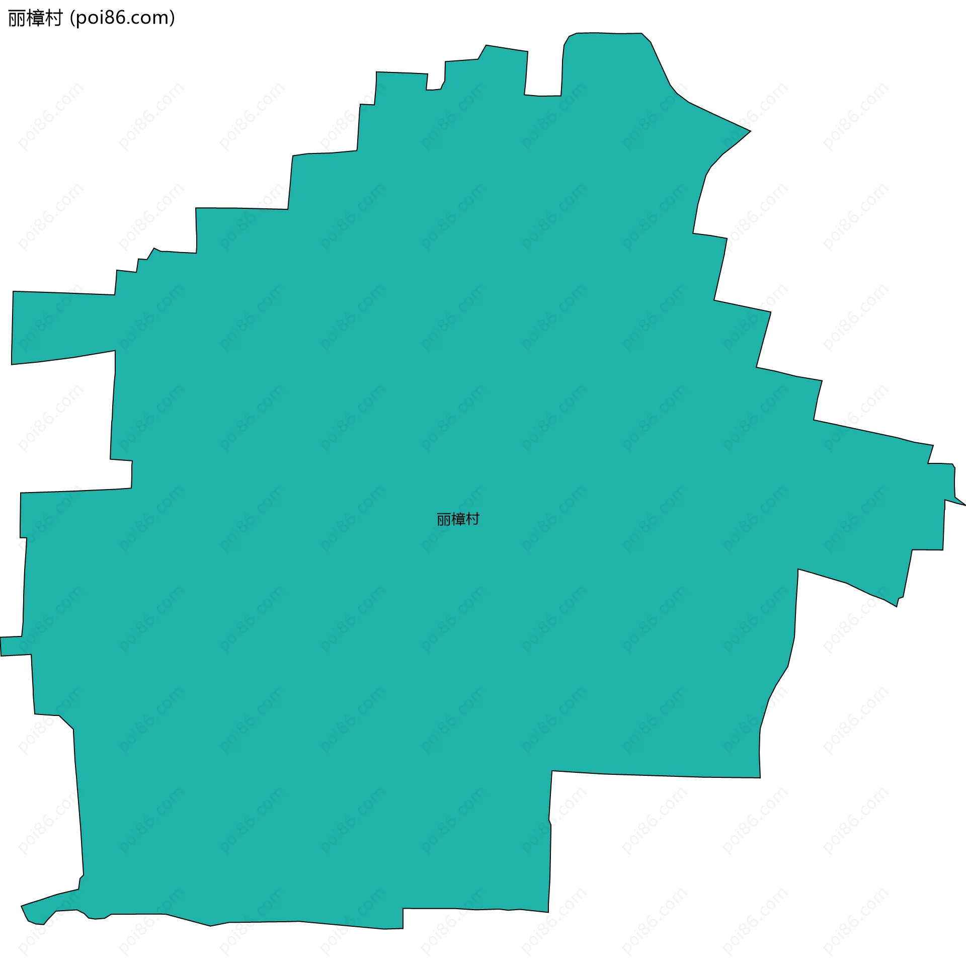 丽樟村边界地图