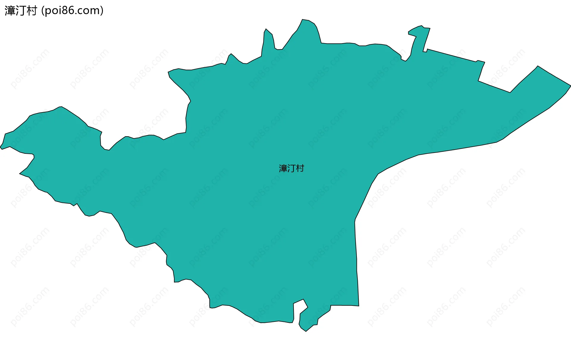 漳汀村边界地图