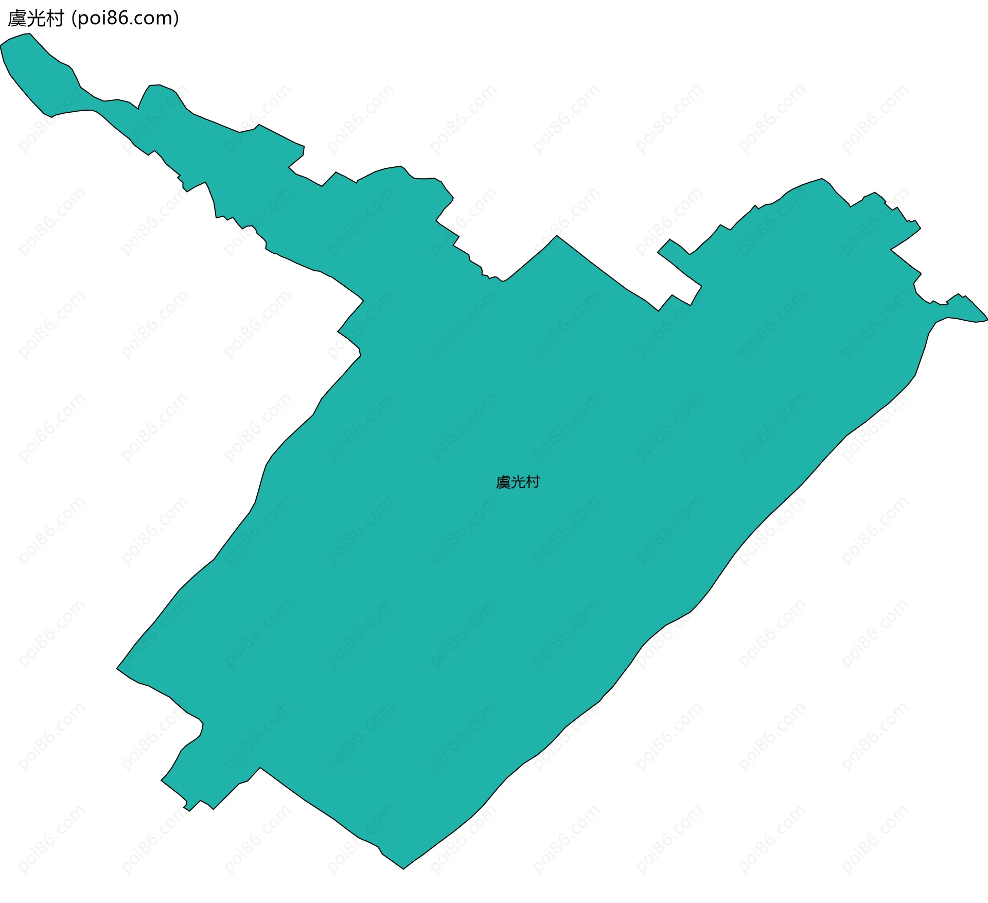 虞光村边界地图