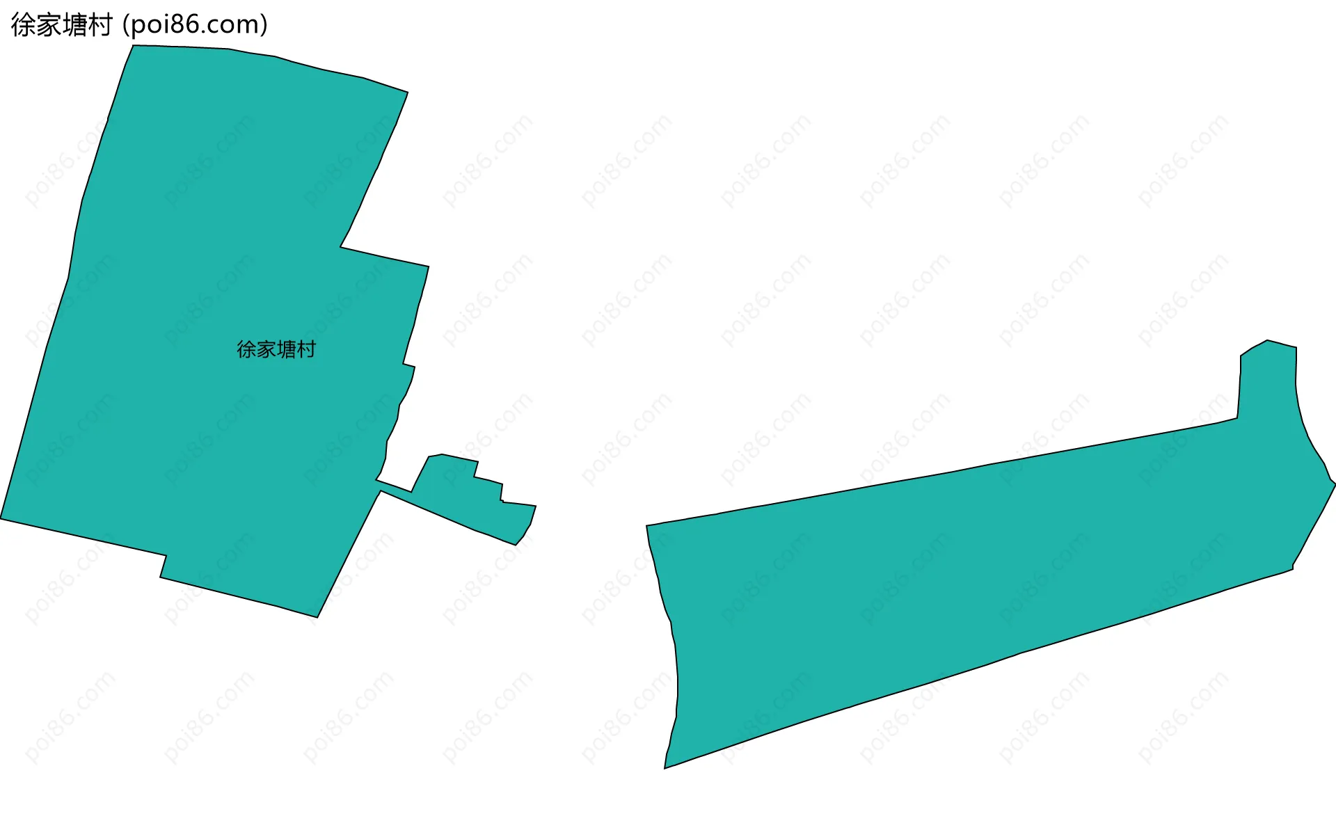 徐家塘村边界地图