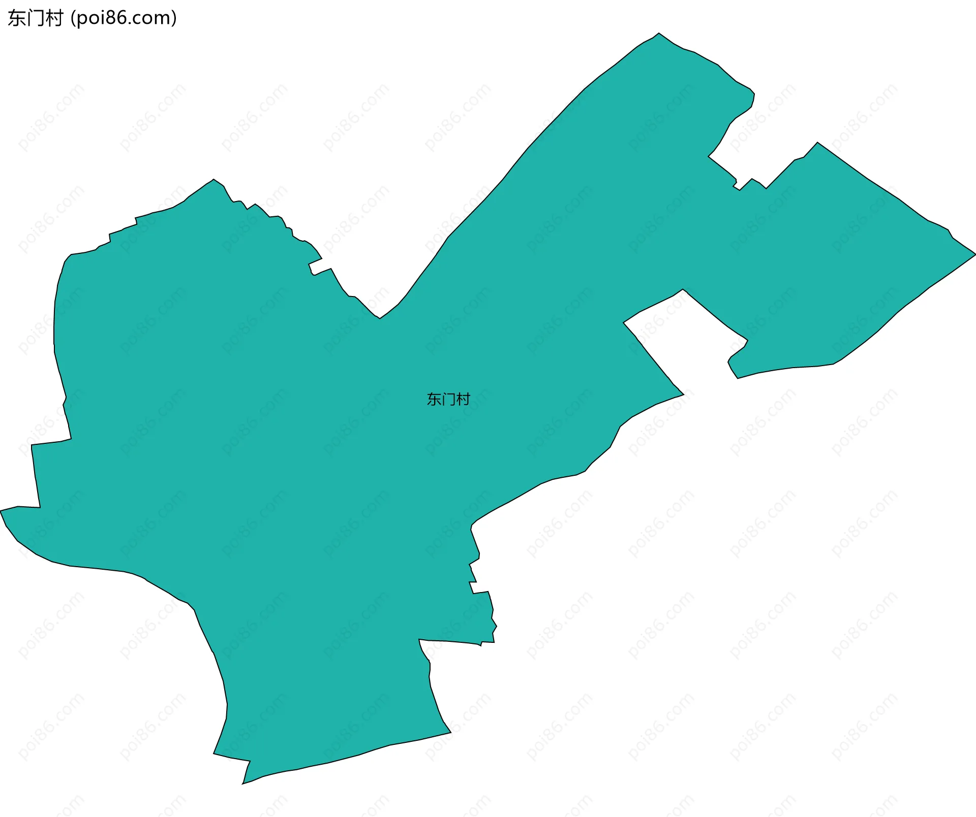 东门村边界地图