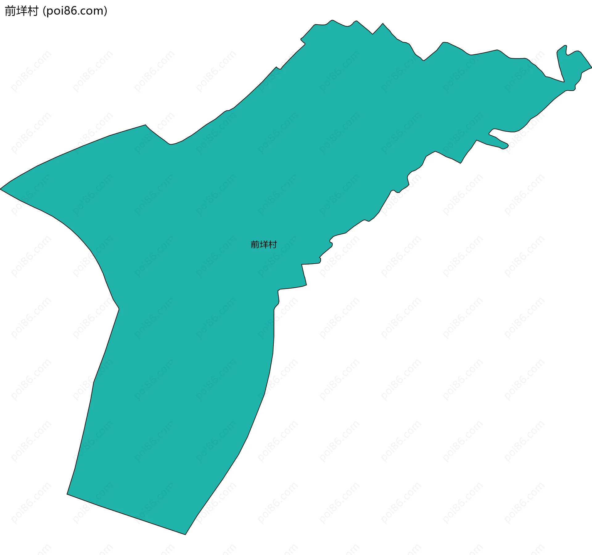 前垟村边界地图