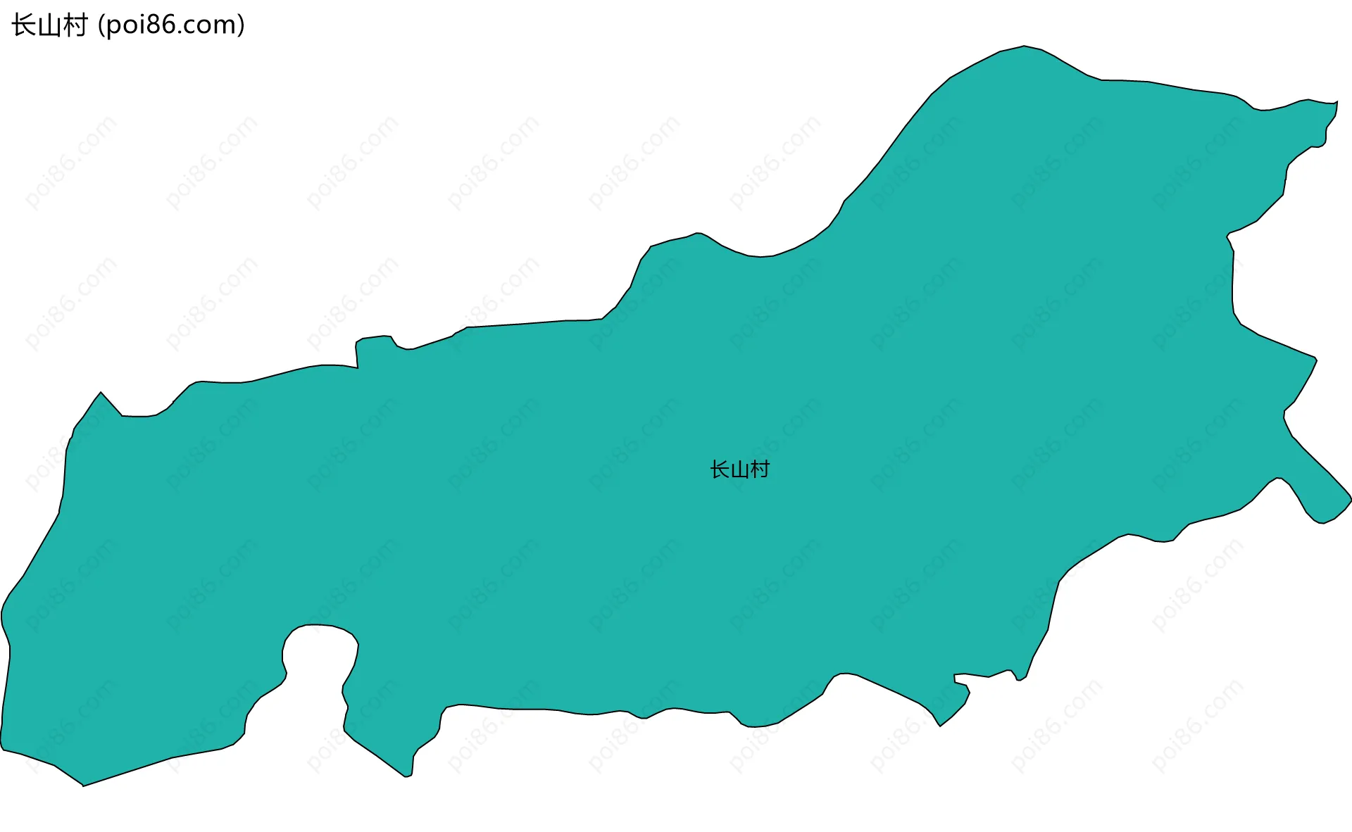 长山村边界地图