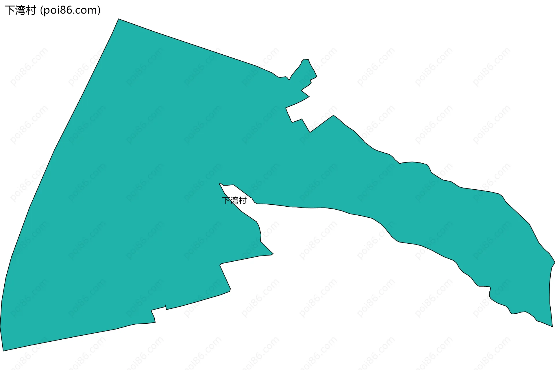 下湾村边界地图