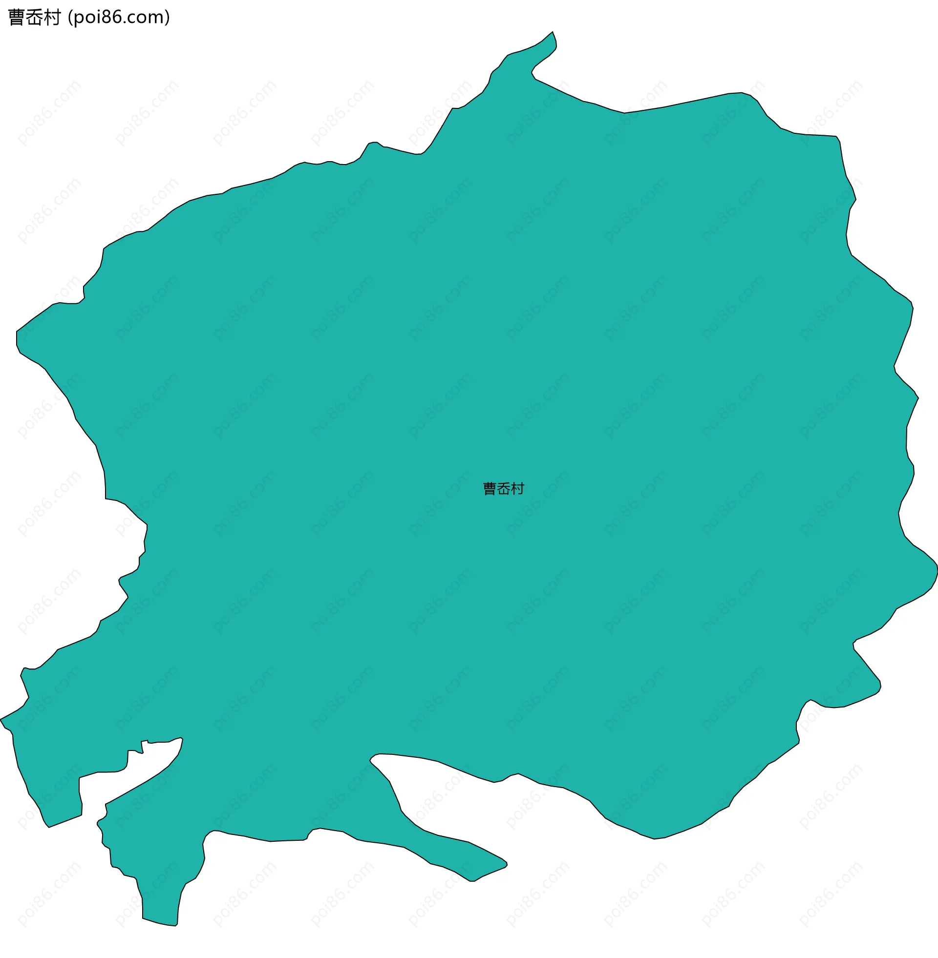 曹岙村边界地图