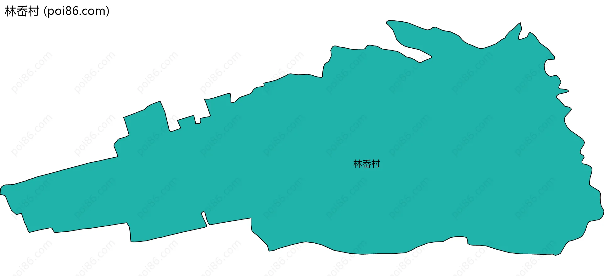 林岙村边界地图