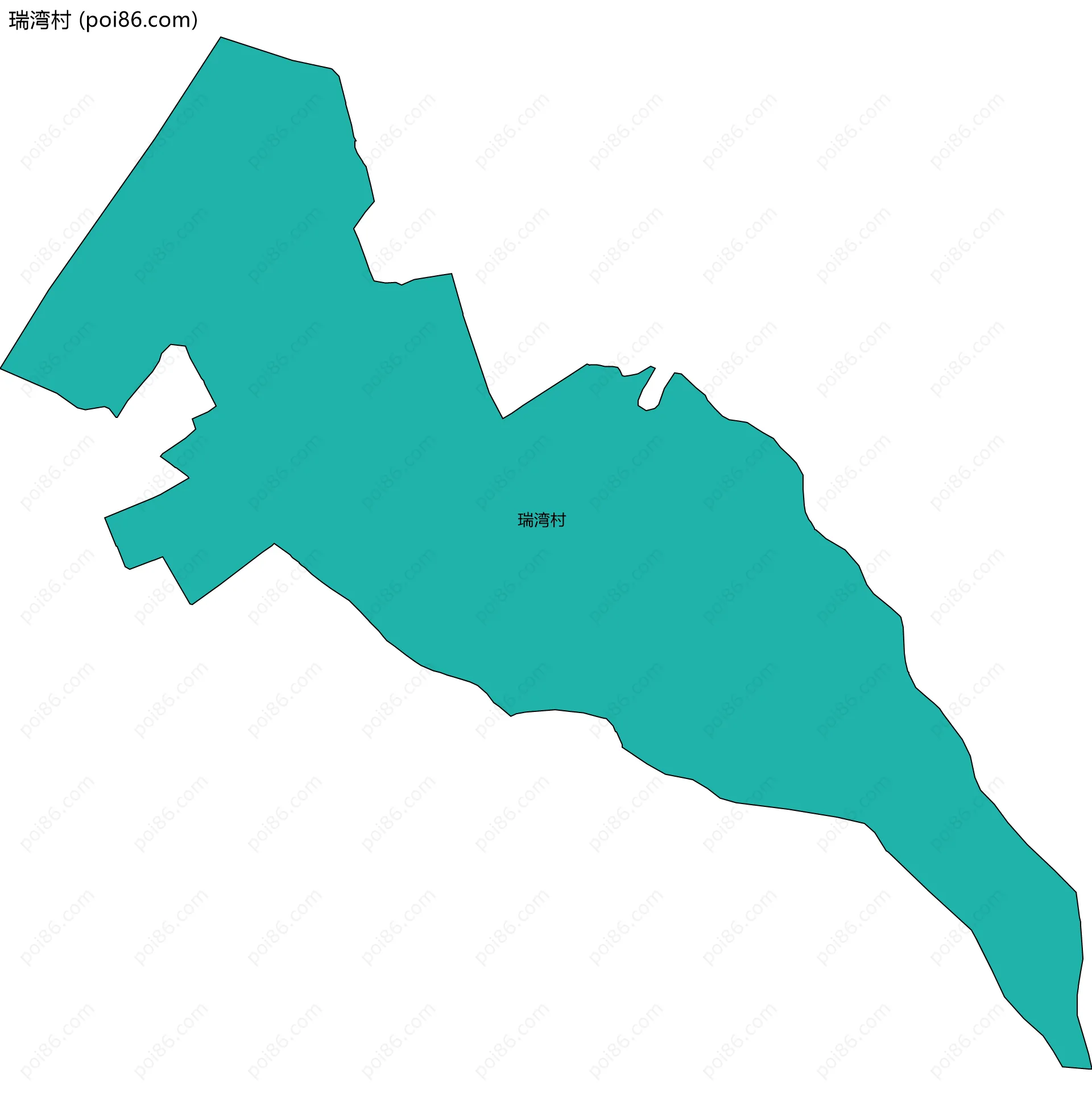 瑞湾村边界地图