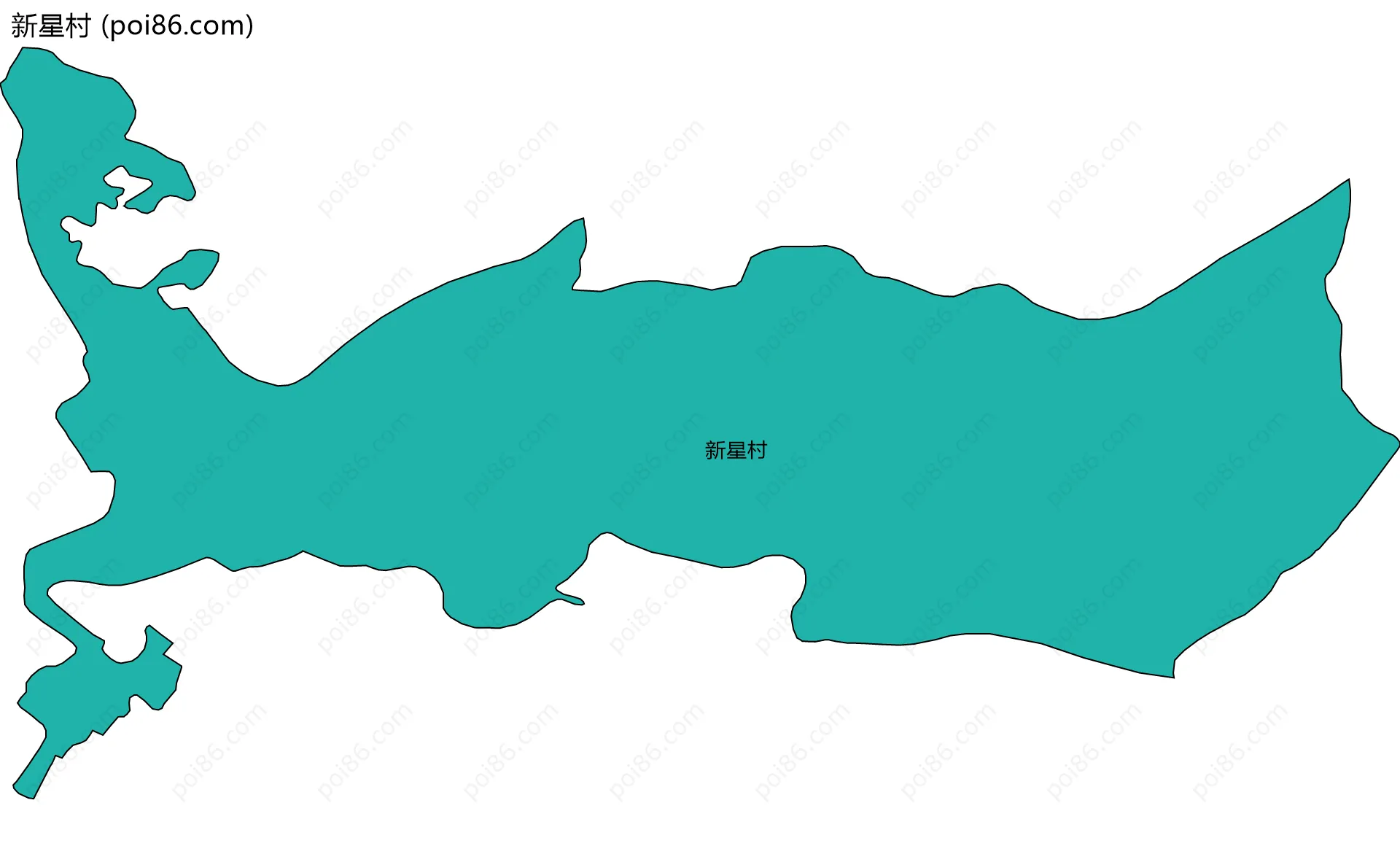 新星村边界地图