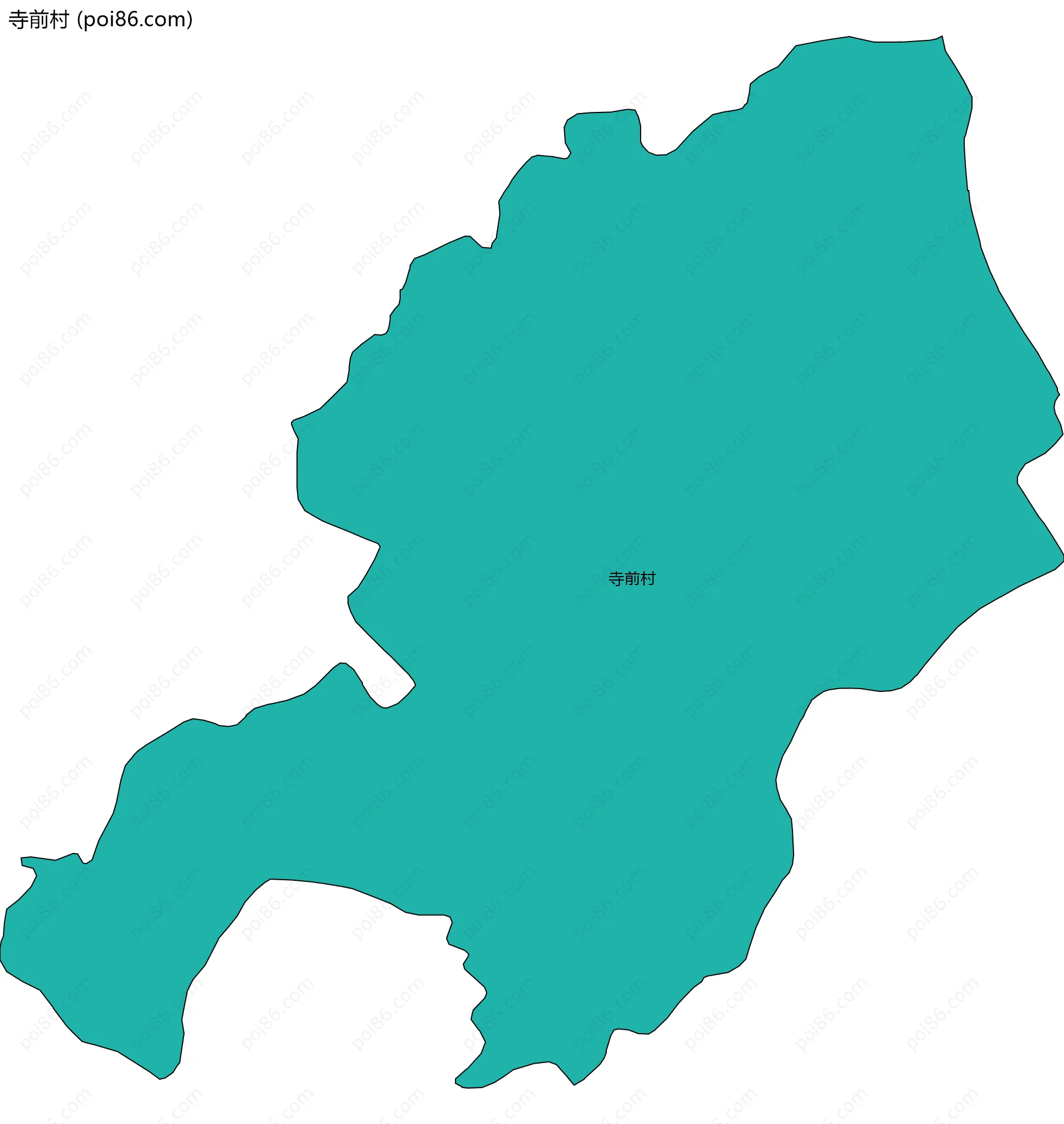 寺前村边界地图