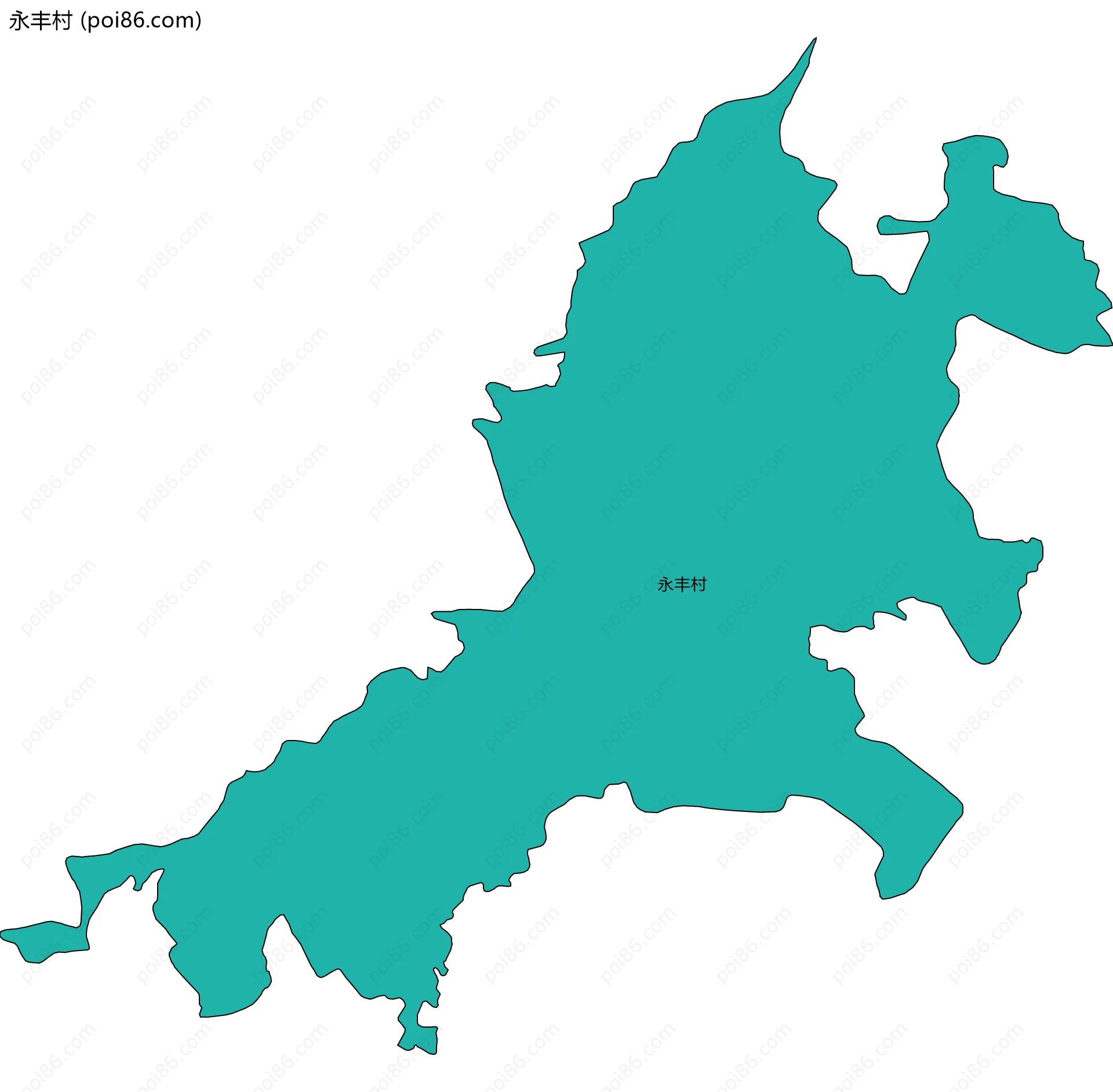 永丰村边界地图