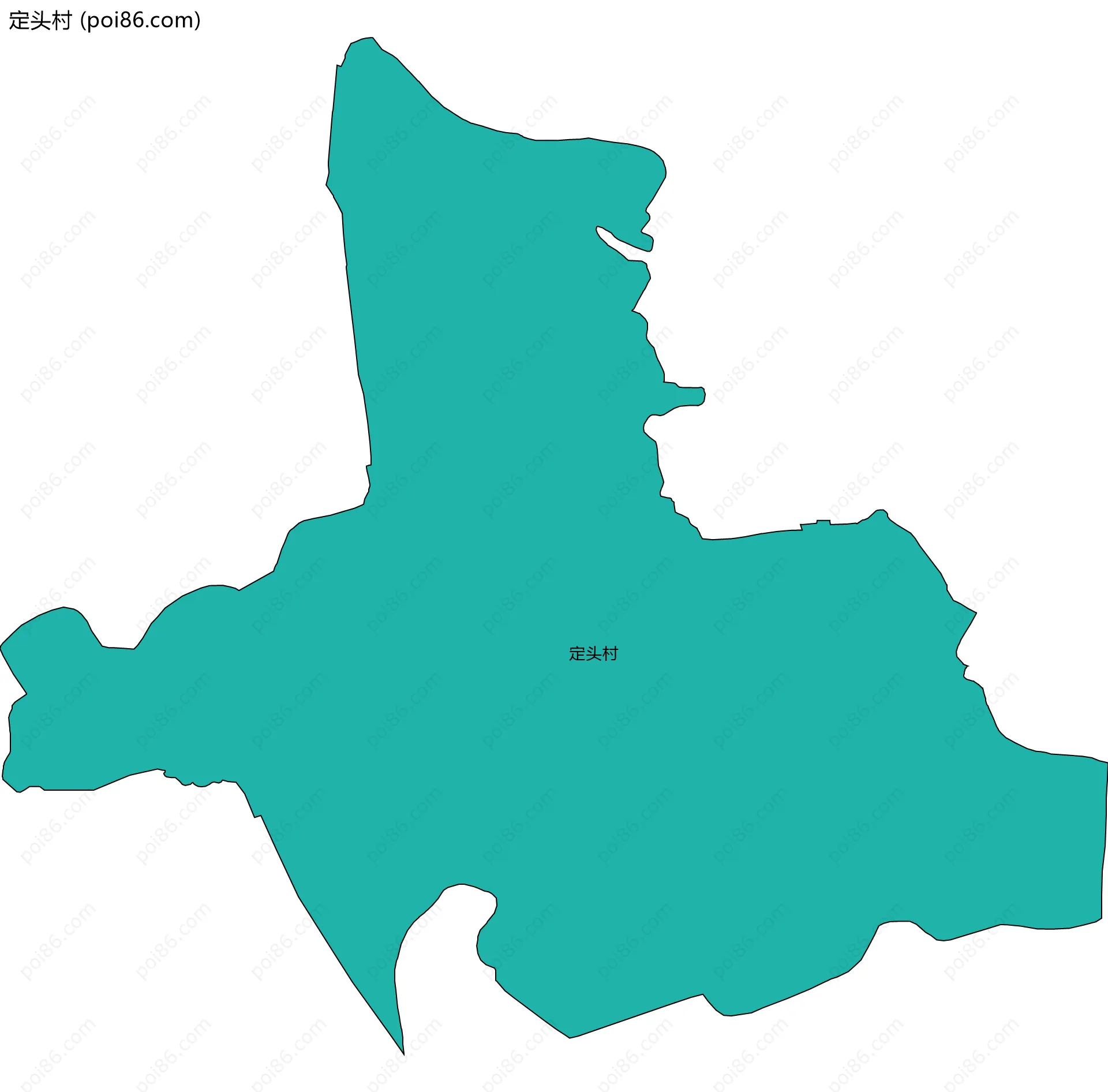定头村边界地图