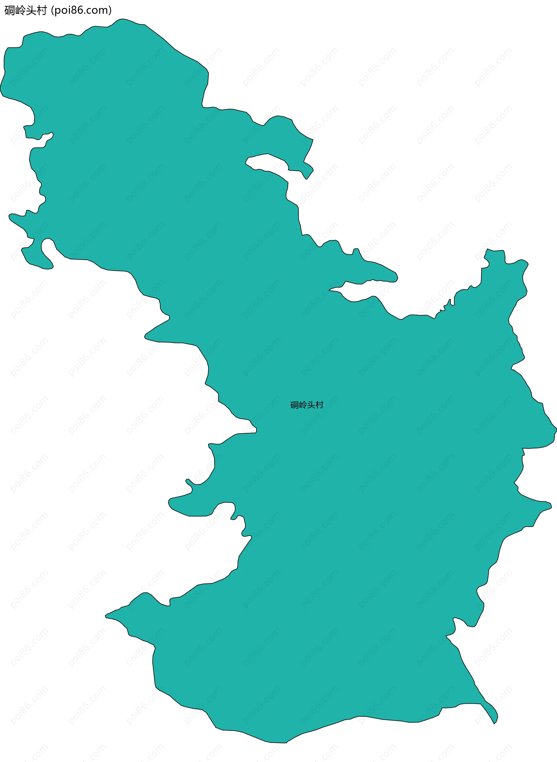 硐岭头村边界地图