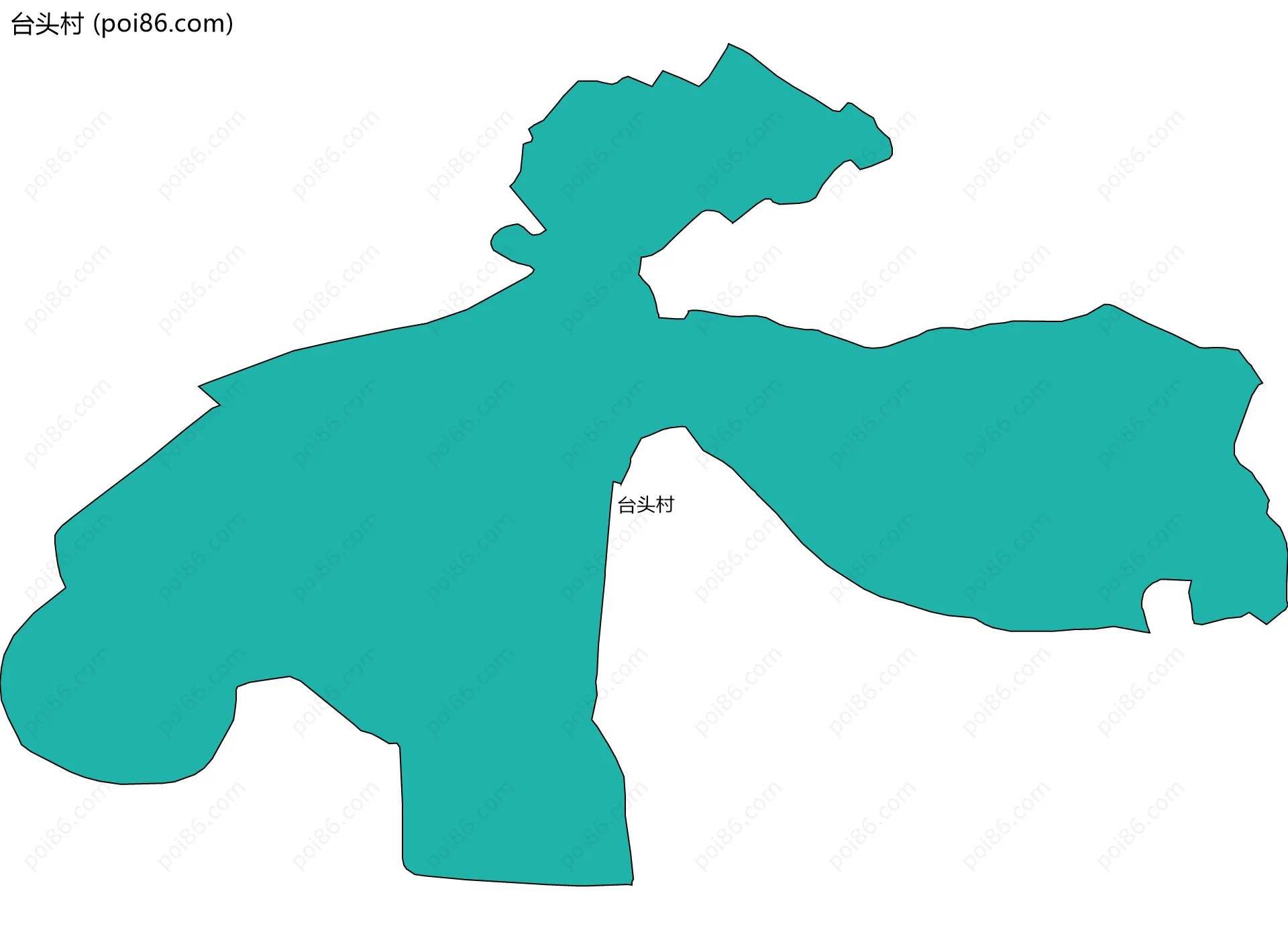 台头村边界地图