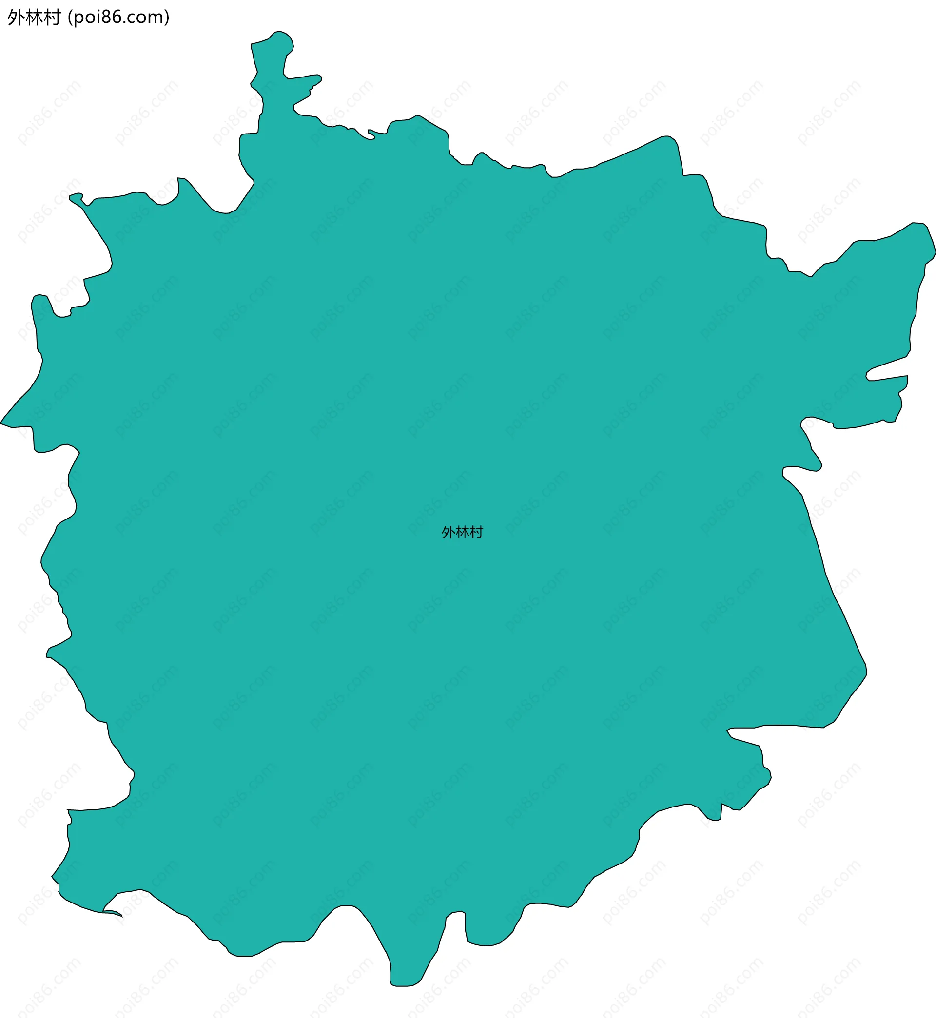 外林村边界地图