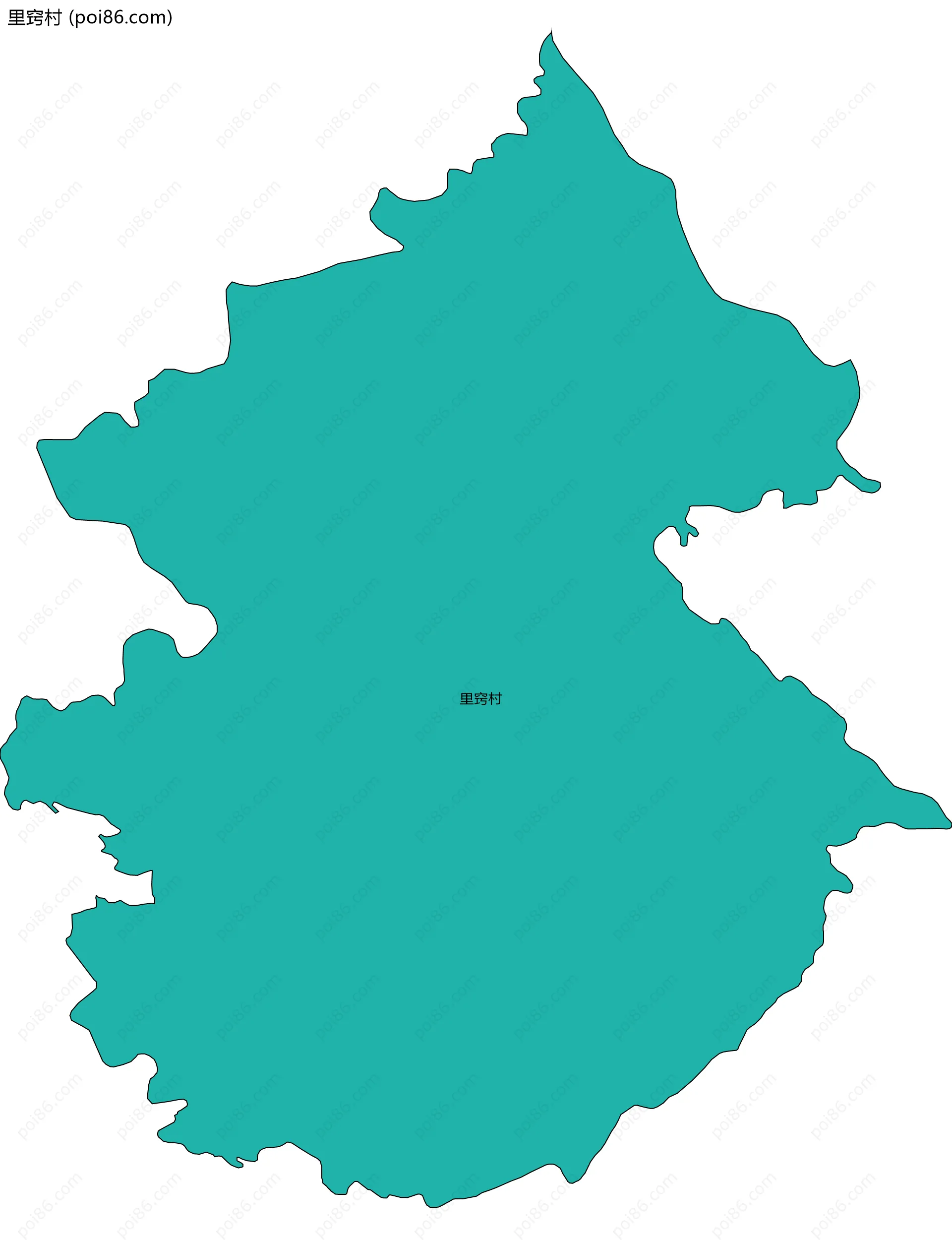 里窍村边界地图