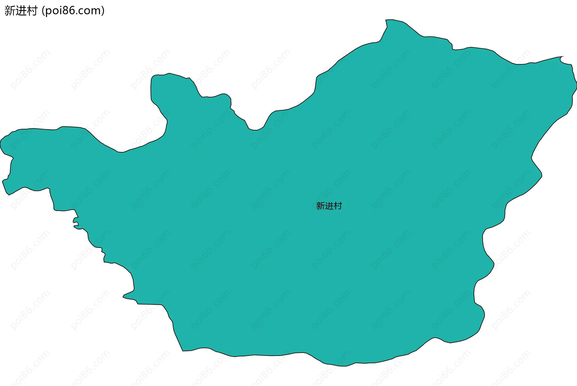 新进村边界地图