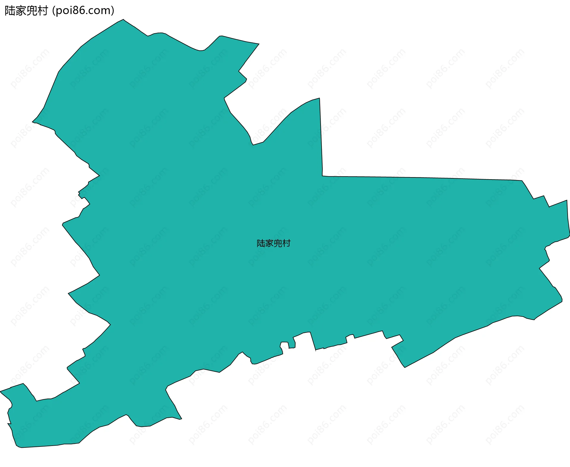陆家兜村边界地图