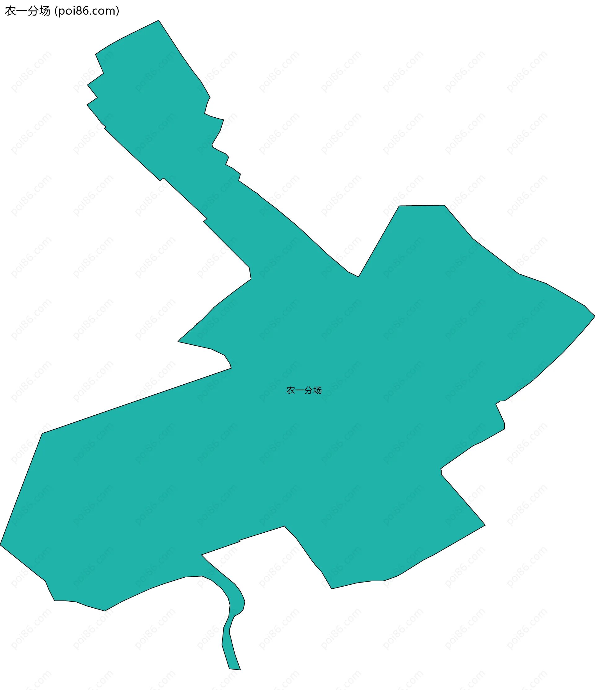 农一分场边界地图