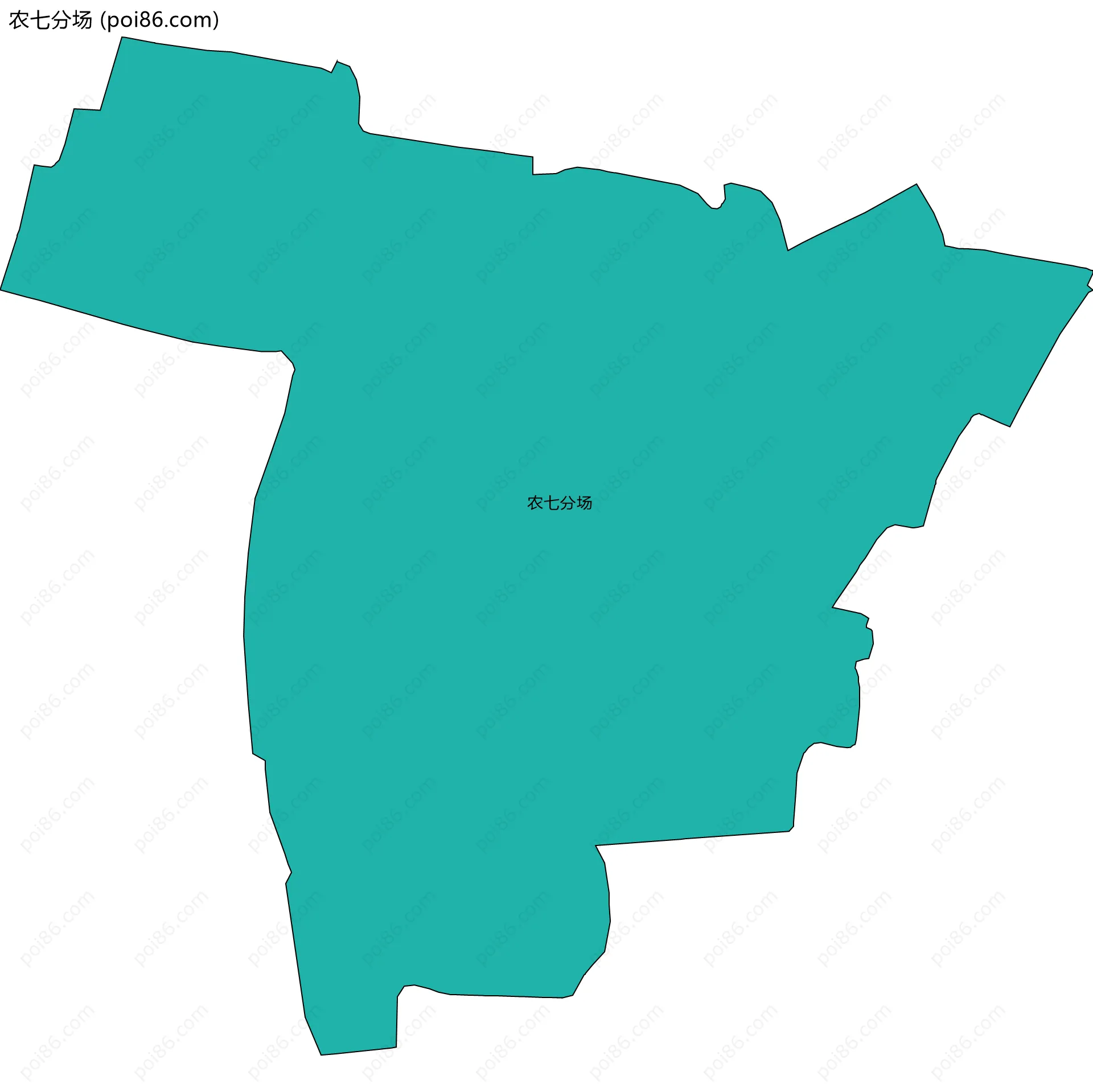 农七分场边界地图