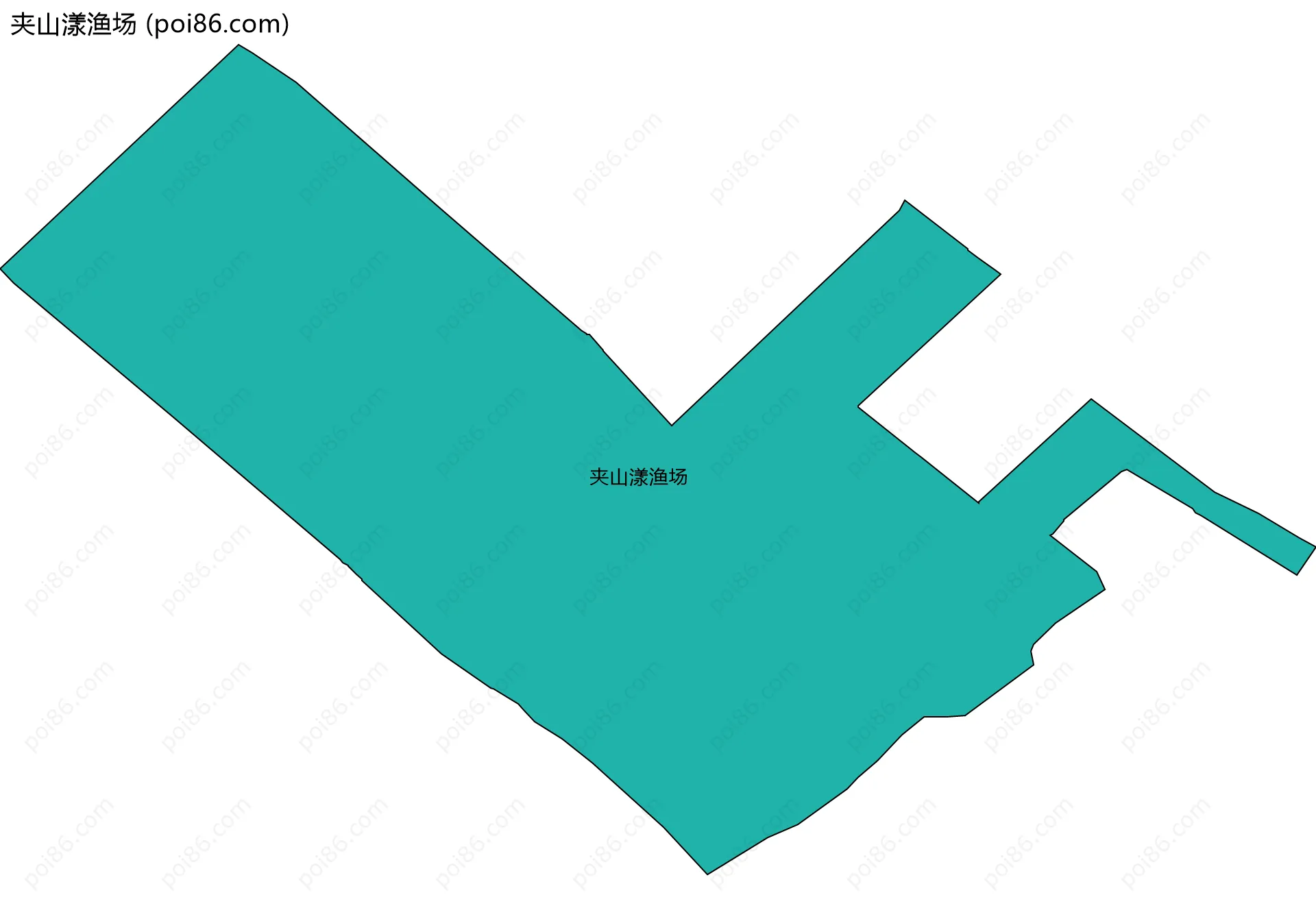 夹山漾渔场边界地图