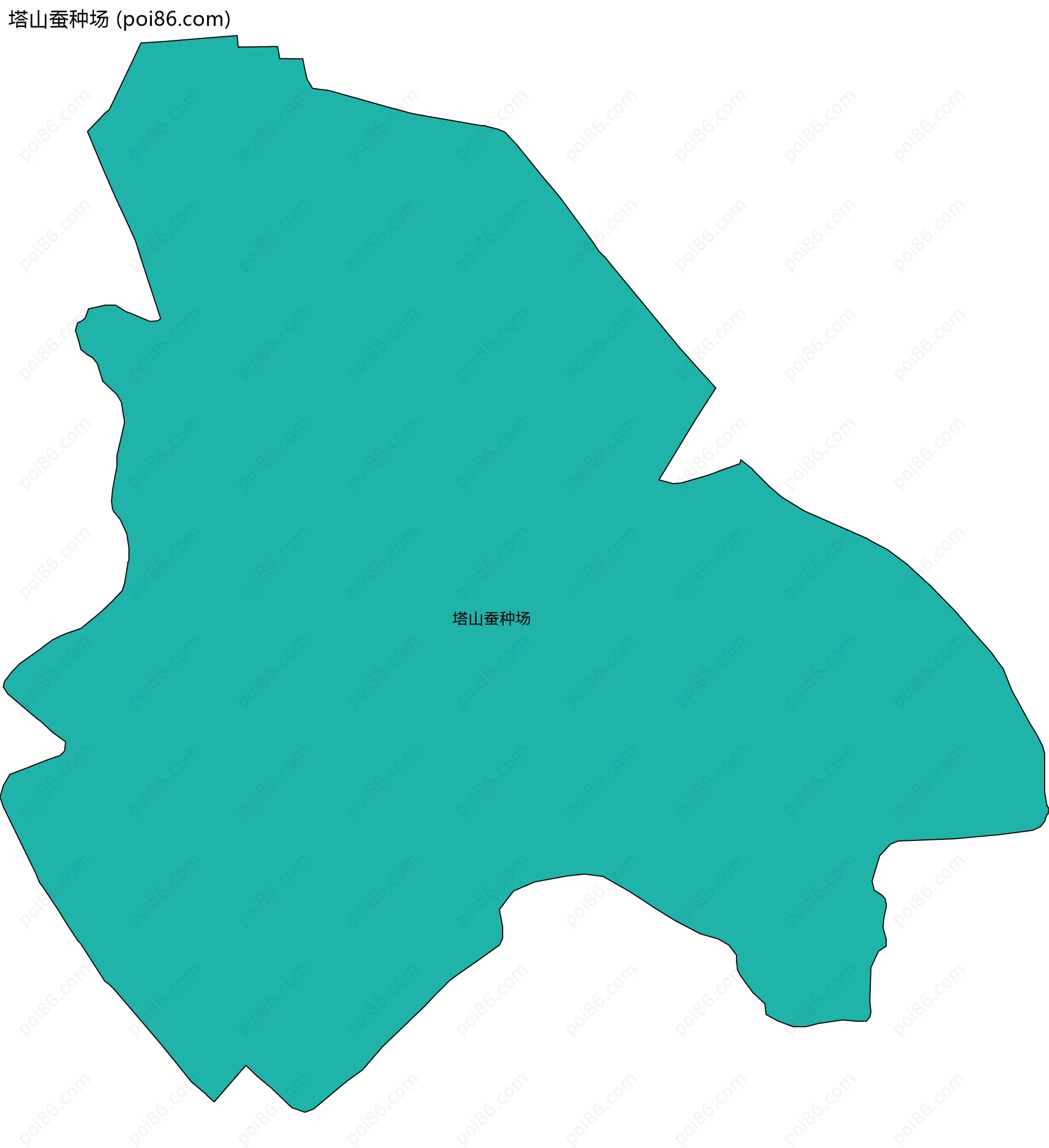 塔山蚕种场边界地图
