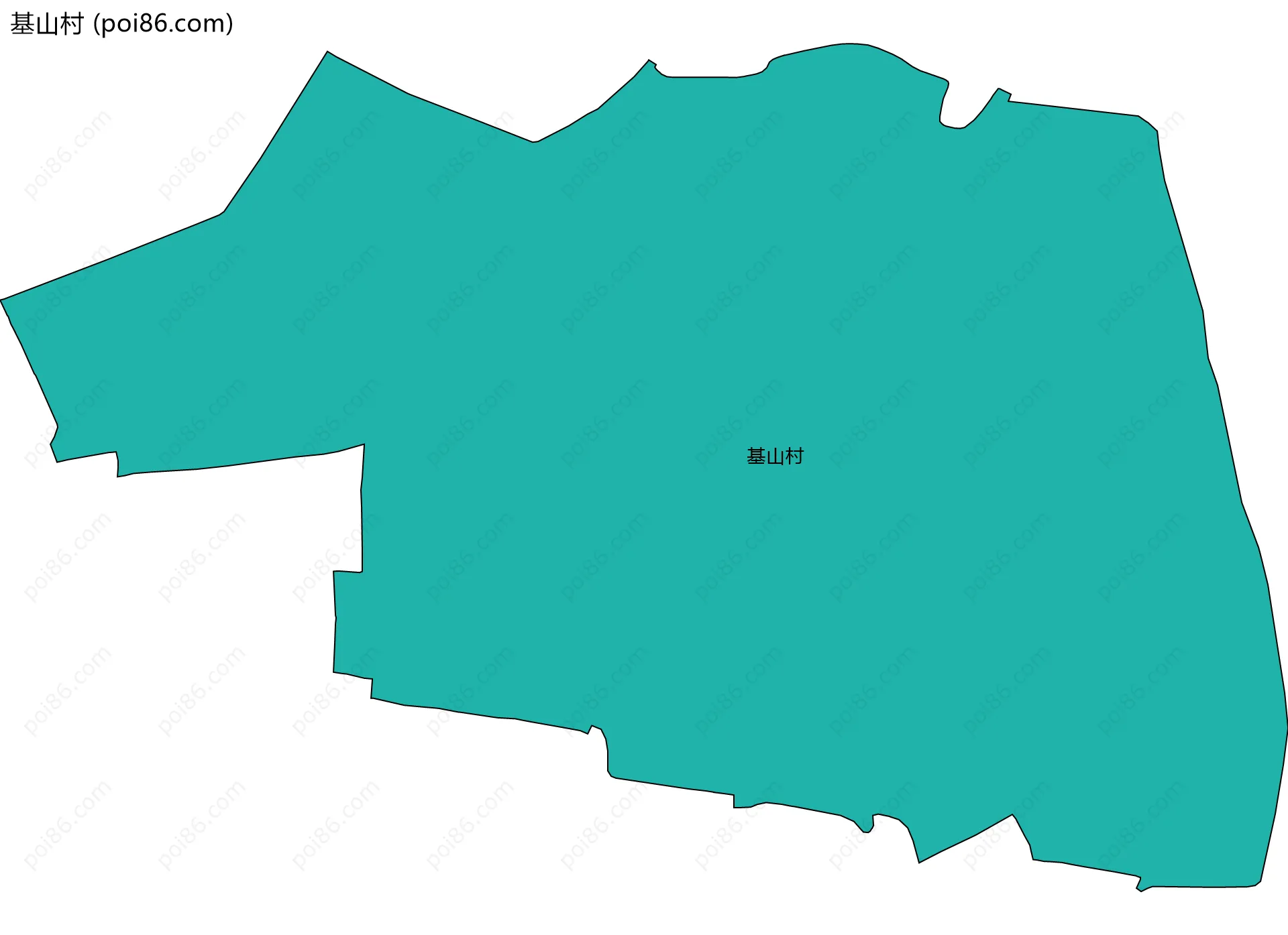 基山村边界地图
