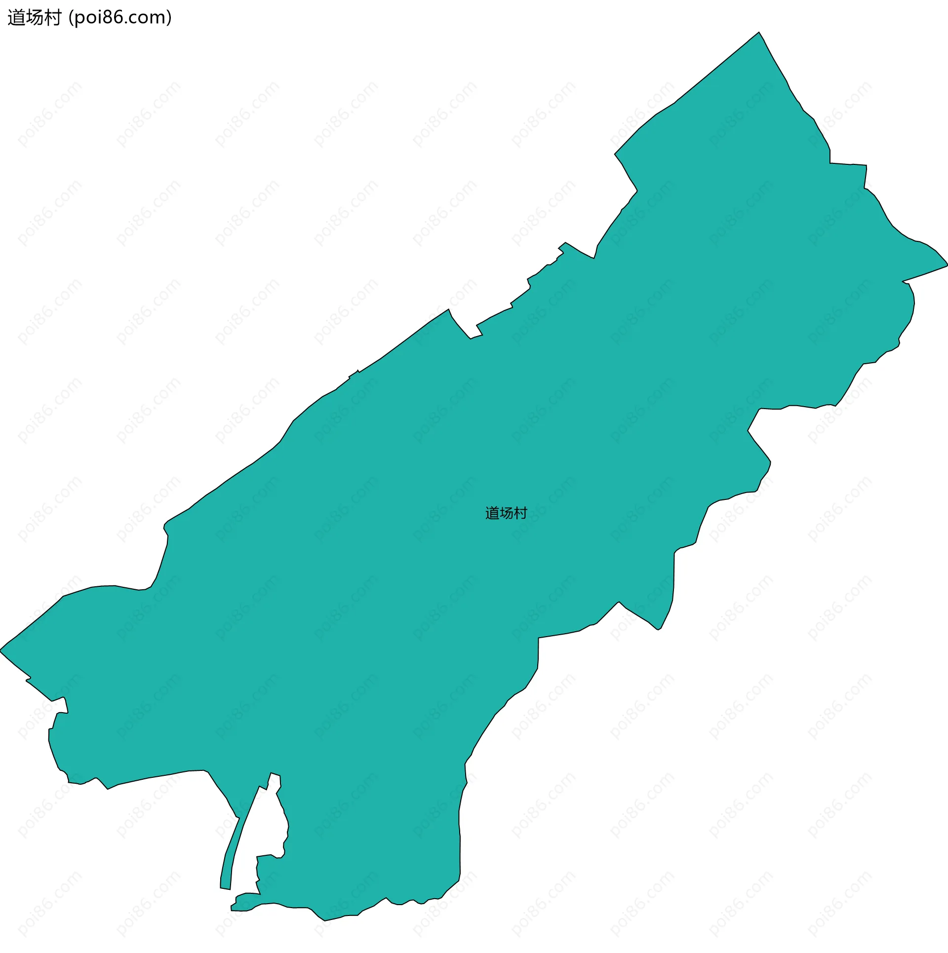 道场村边界地图