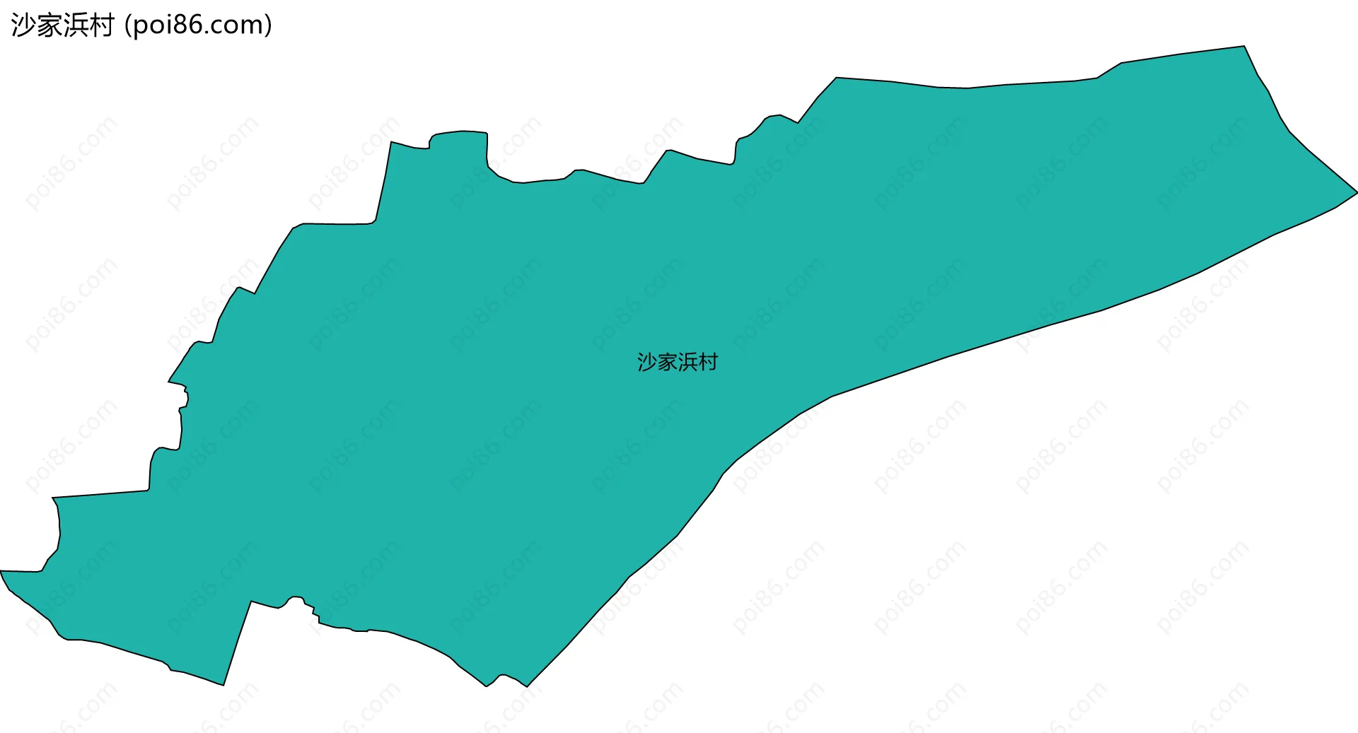 沙家浜村边界地图