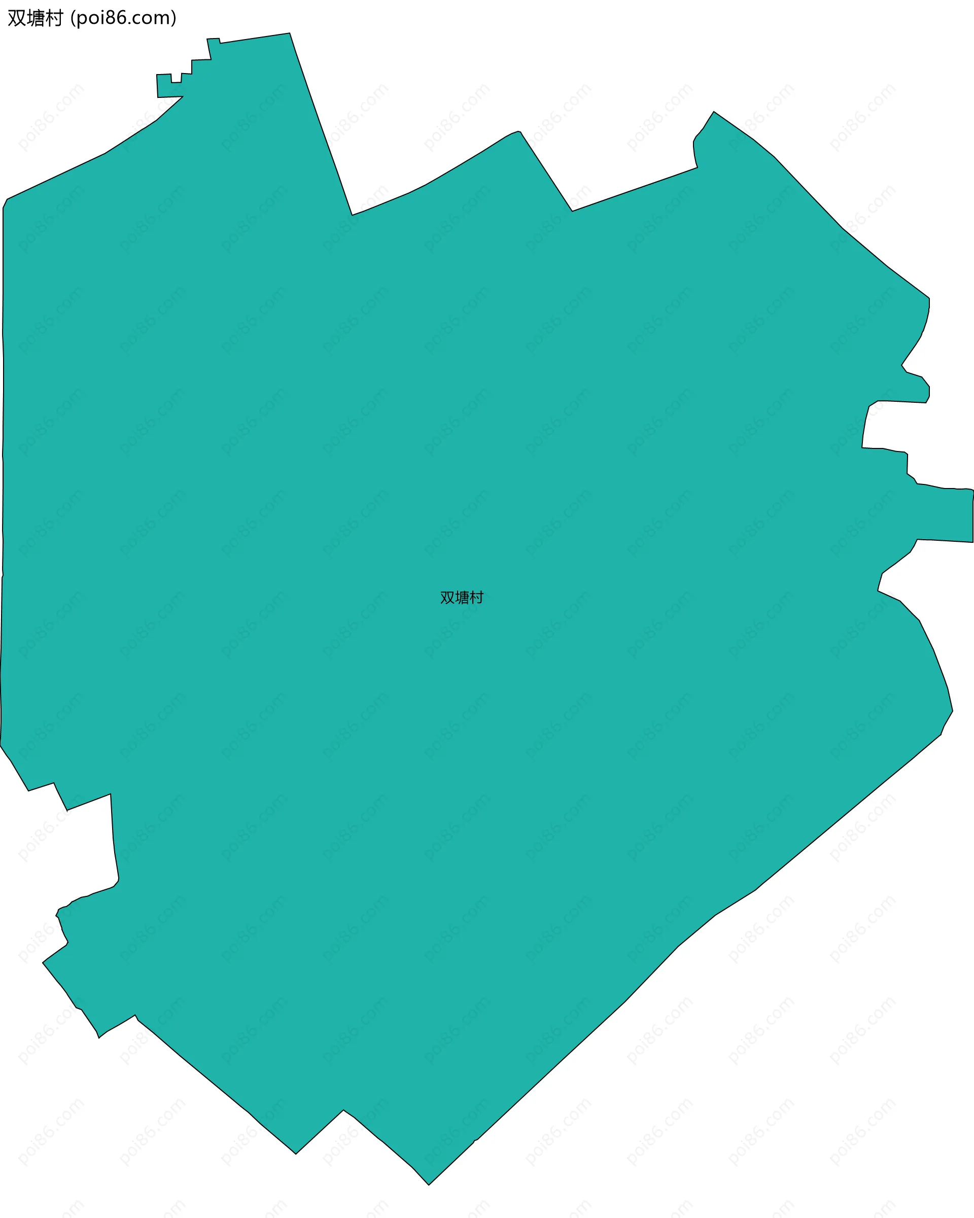 双塘村边界地图