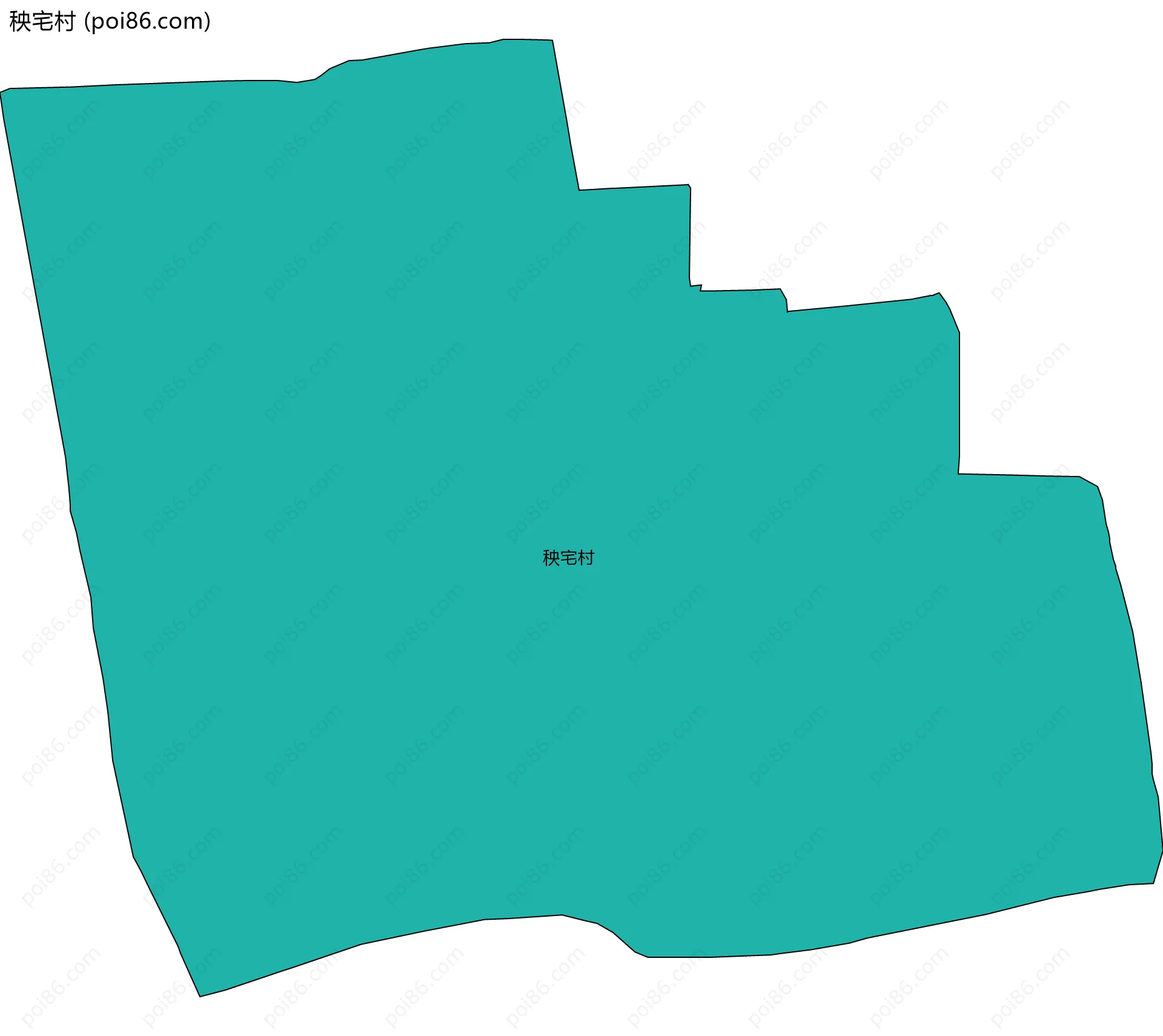 秧宅村边界地图